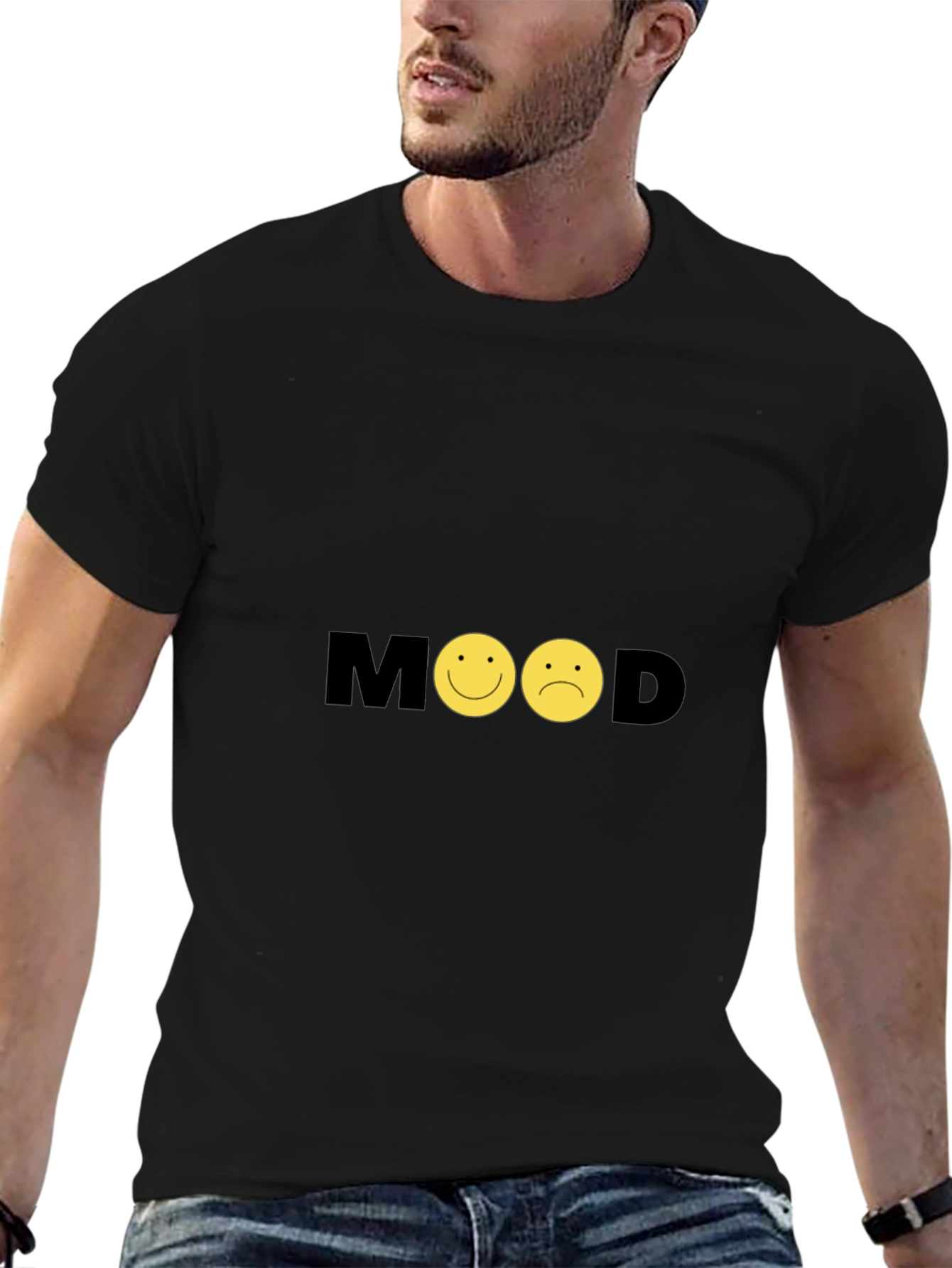Black Mood Graphic Tee - Express Yourself! view 6
