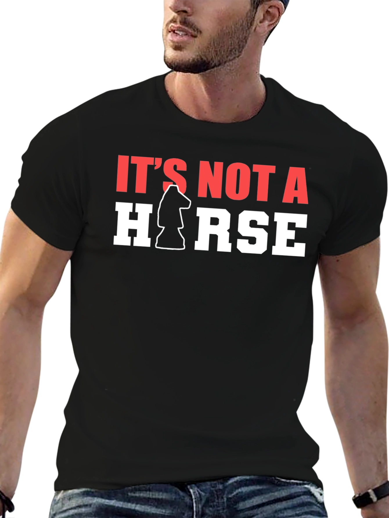 It's Not A Horse T-Shirt Chess Knight Graphic Tee - 6