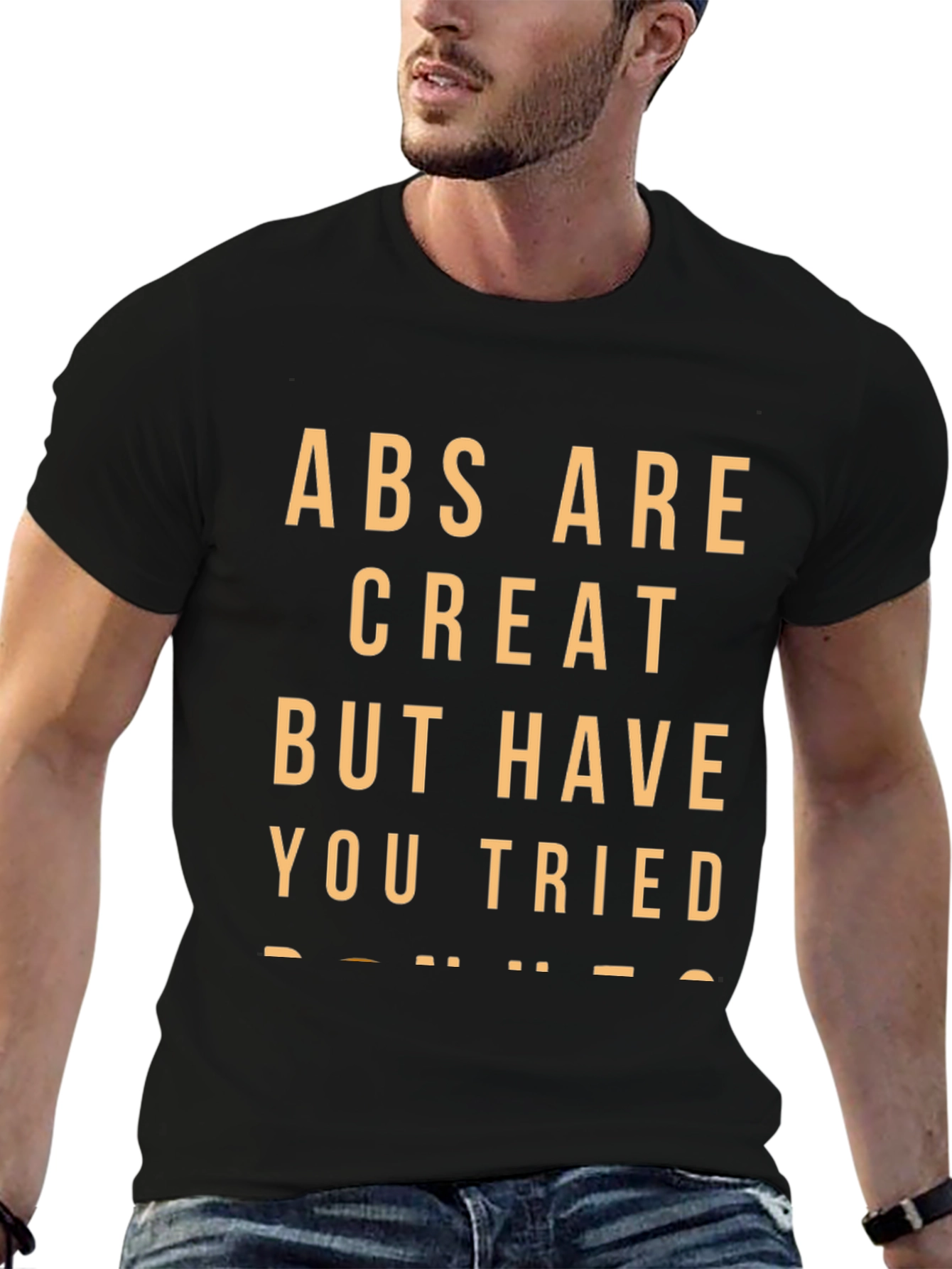 Black Abs are Great T-Shirt Funny Novelty Gym Tee view 6