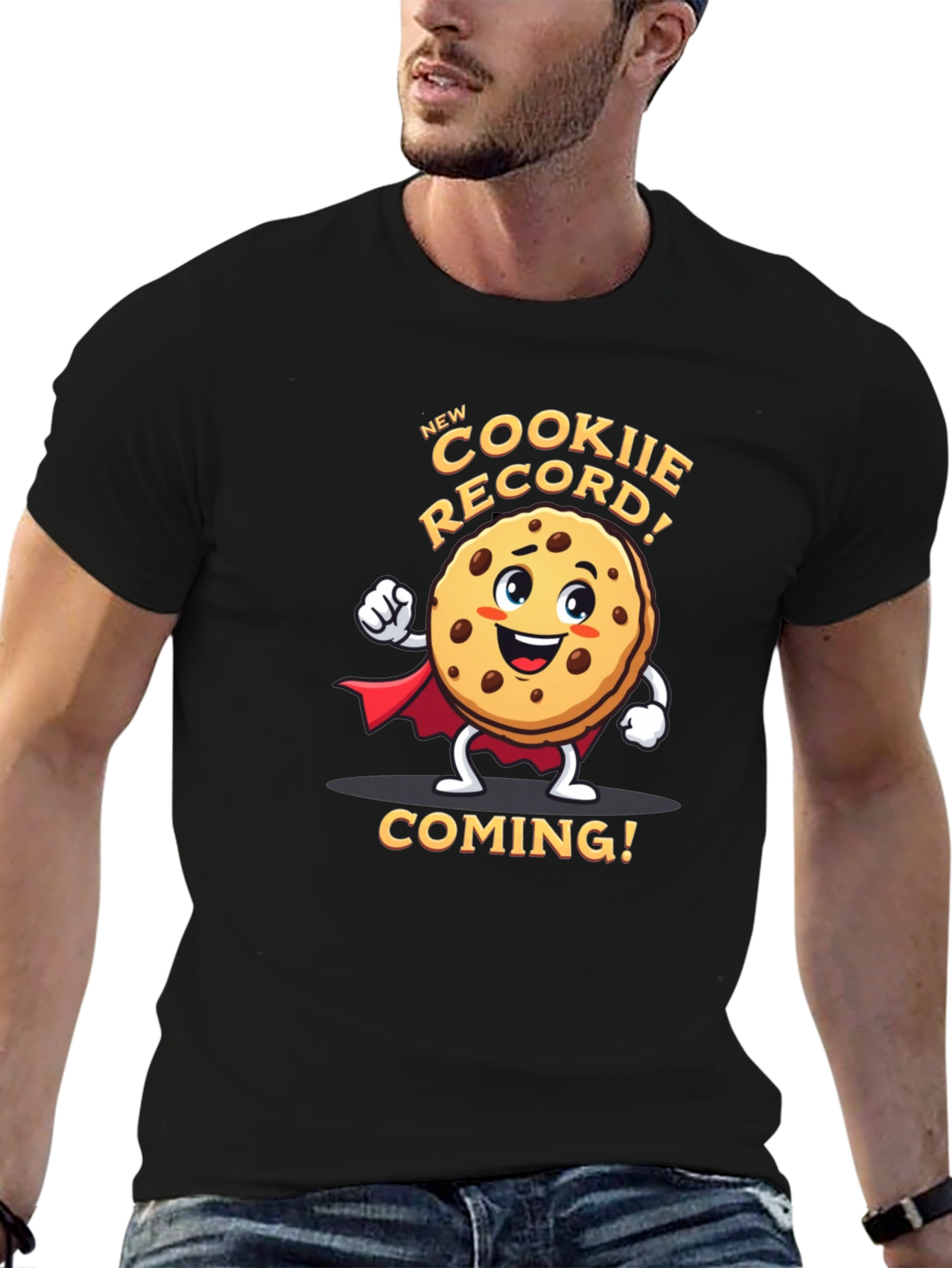 Black New Cookie Record T-Shirt view 6