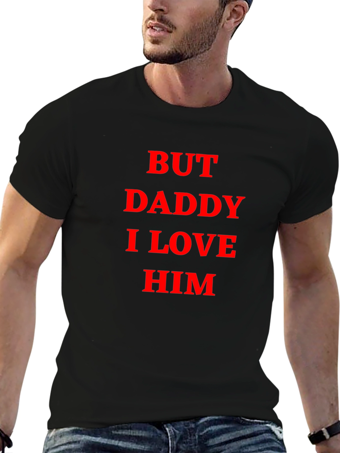 Black But Daddy I Love Him Graphic Tee - Black view 6