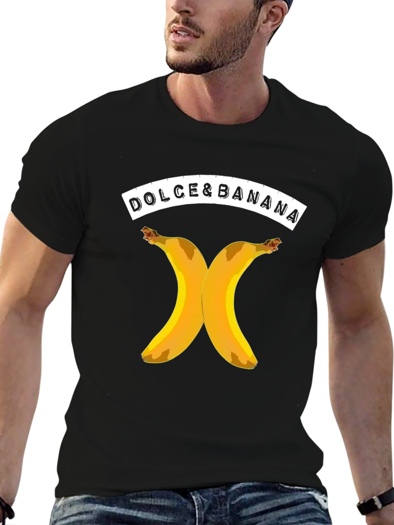 Black Dolce & Banana Graphic T-Shirt - Black view 6