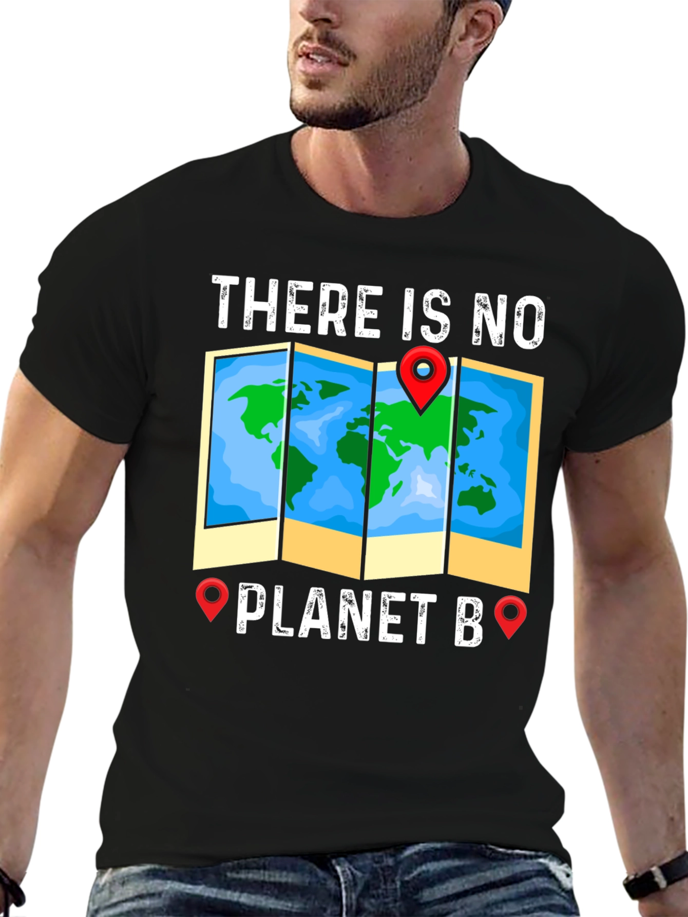 Black No Planet B Graphic Tee view 6