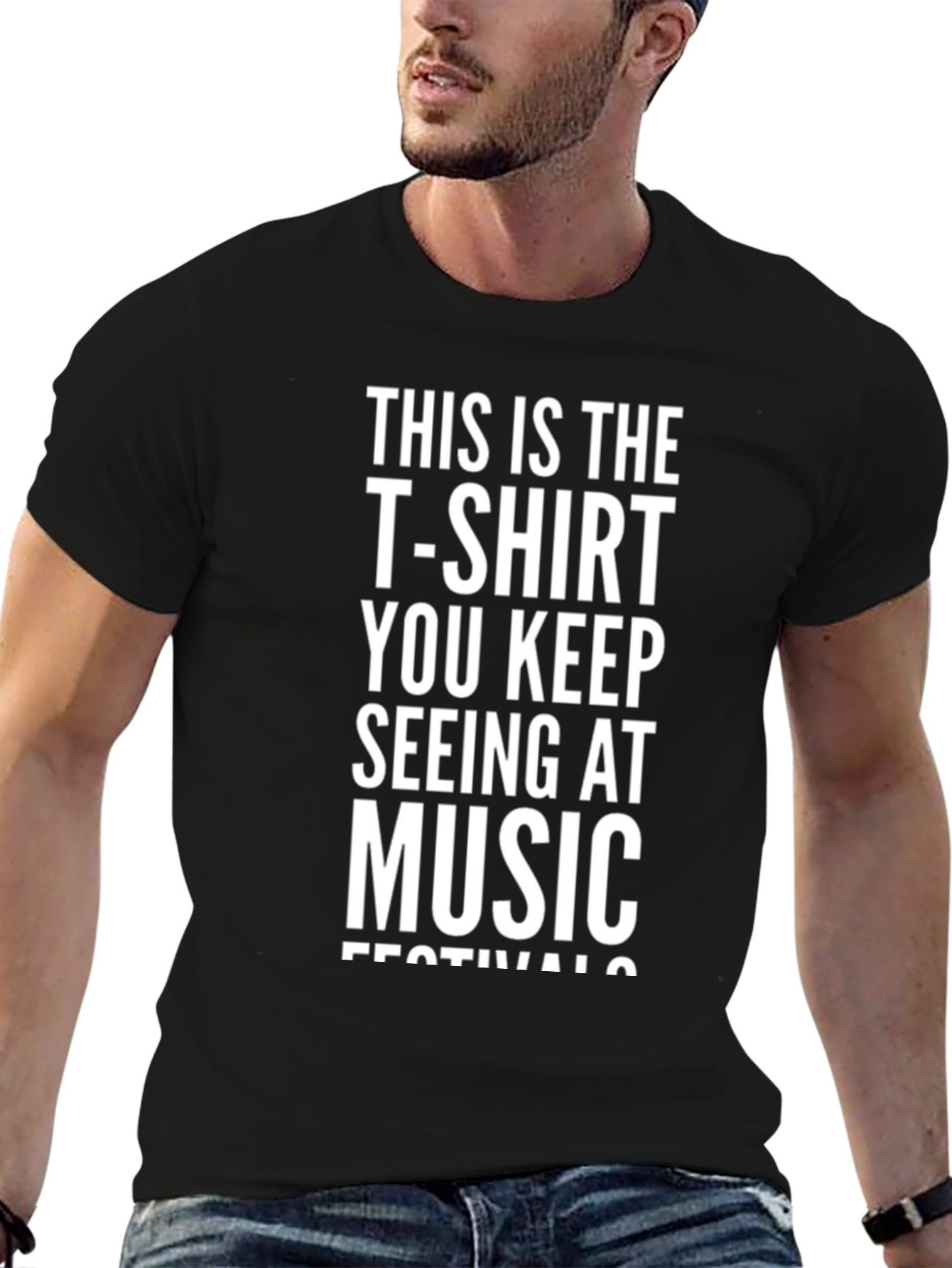 Black Music Festival T-Shirt - Funny Novelty Tee view 6