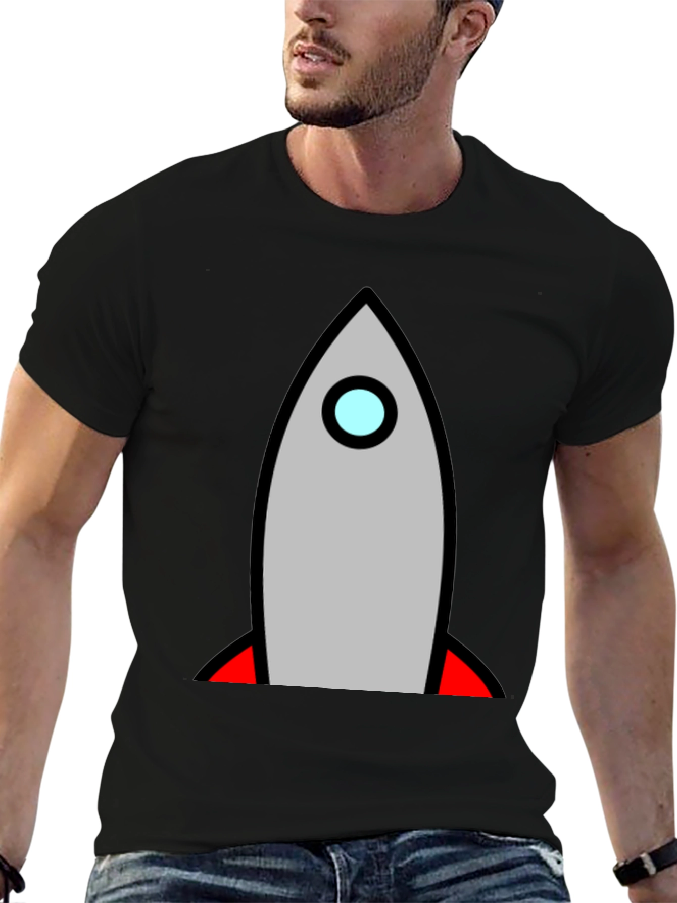 Black Rocket T-Shirt - Blast Off in Style! view 6