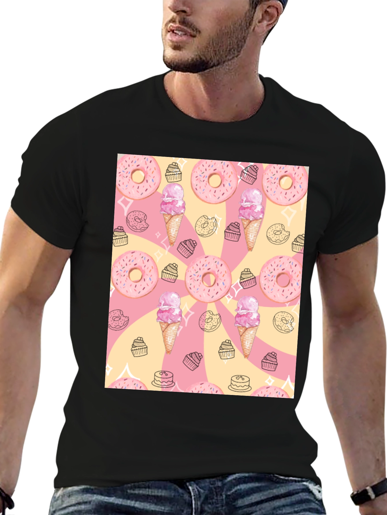Sweet Treats T-Shirt - Donut & Ice Cream Design - 6