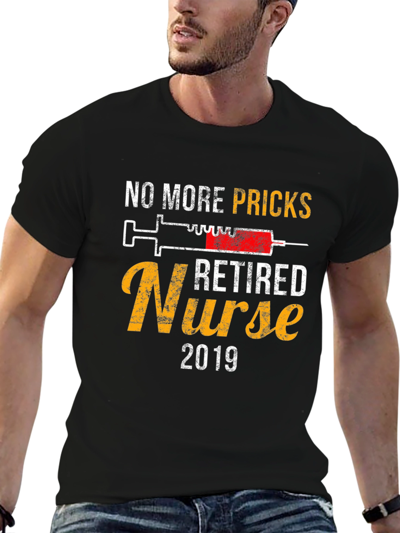 Black Retired Nurse 2019 T-Shirt view 6