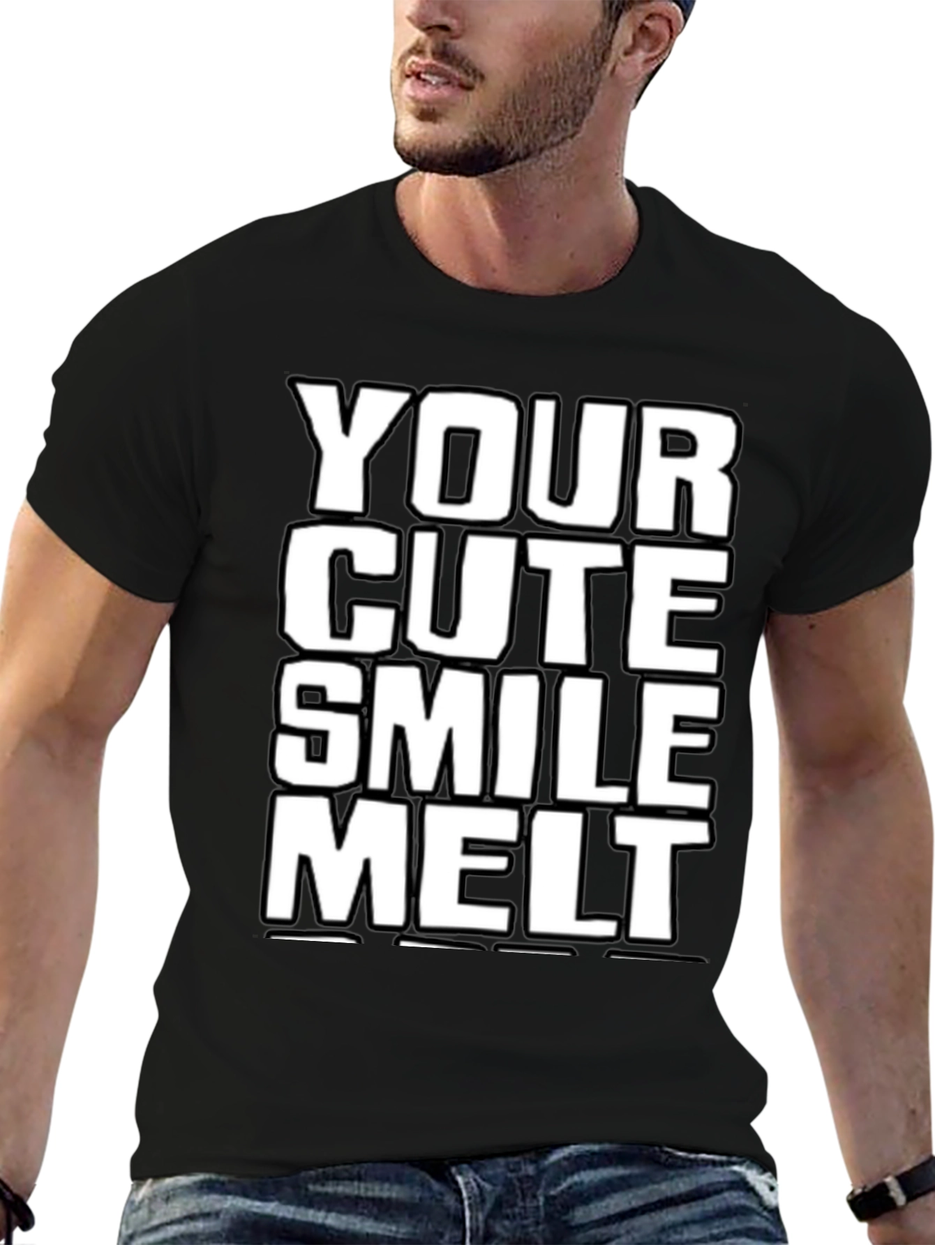 Black Your Cute Smile Melt T-Shirt view 6