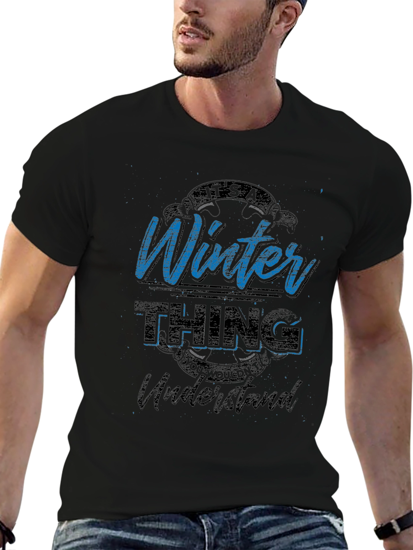 Black It's a Winter Thing T-Shirt view 6