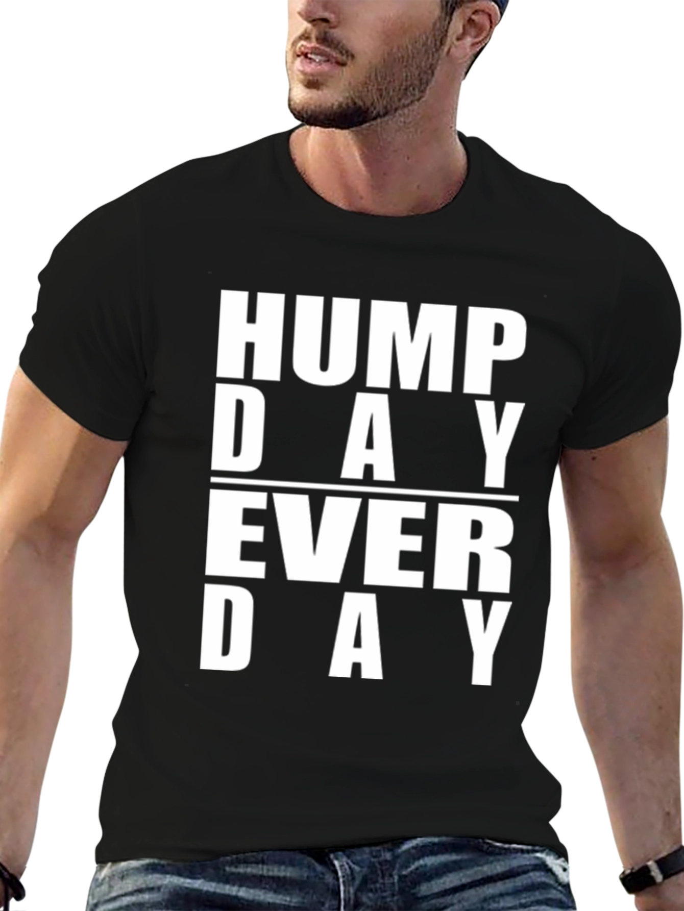 Black Hump Day Everyday Graphic T-Shirt view 6
