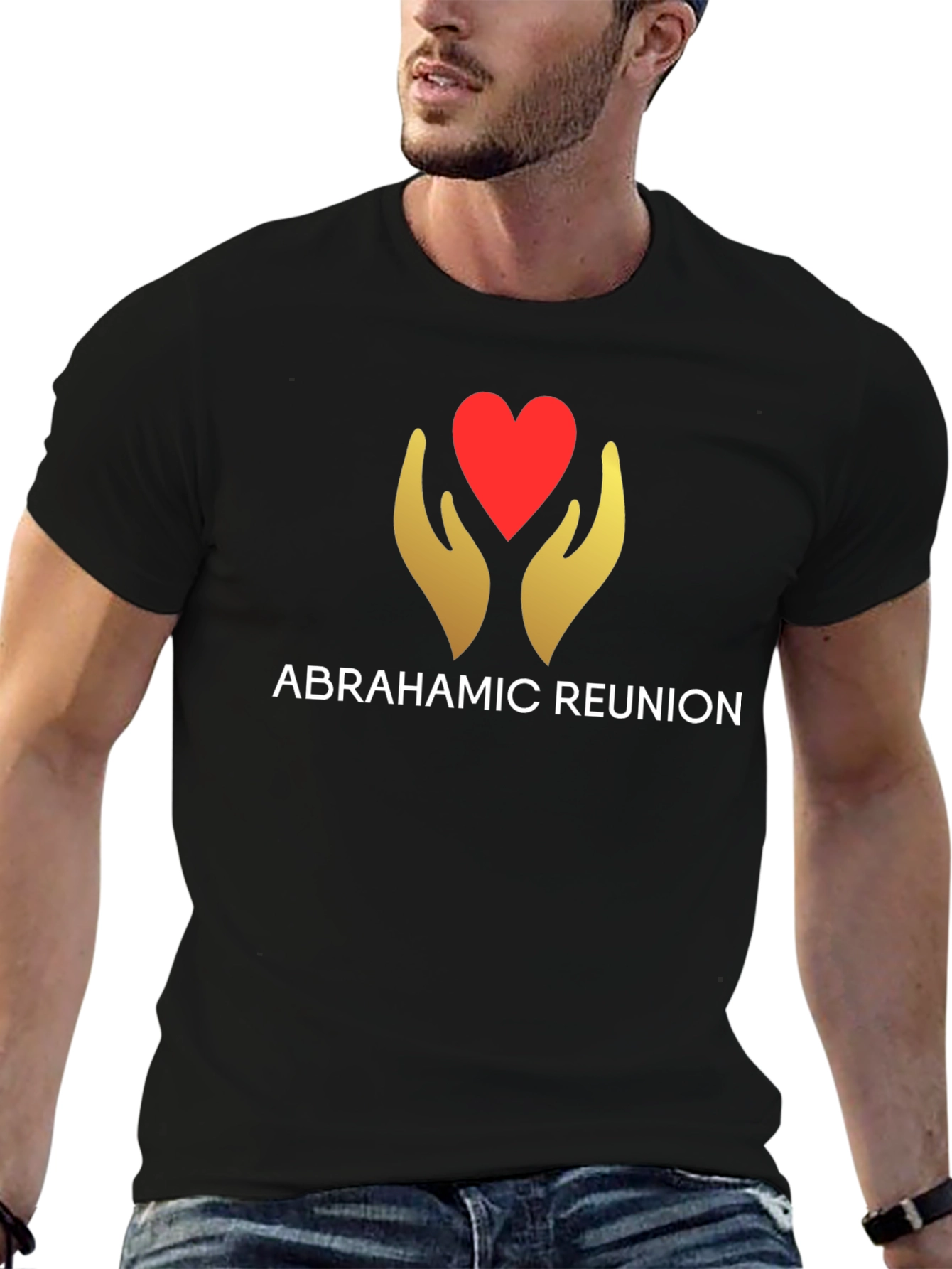 Black Abrahamic Reunion T-Shirt - Unity Design view 6