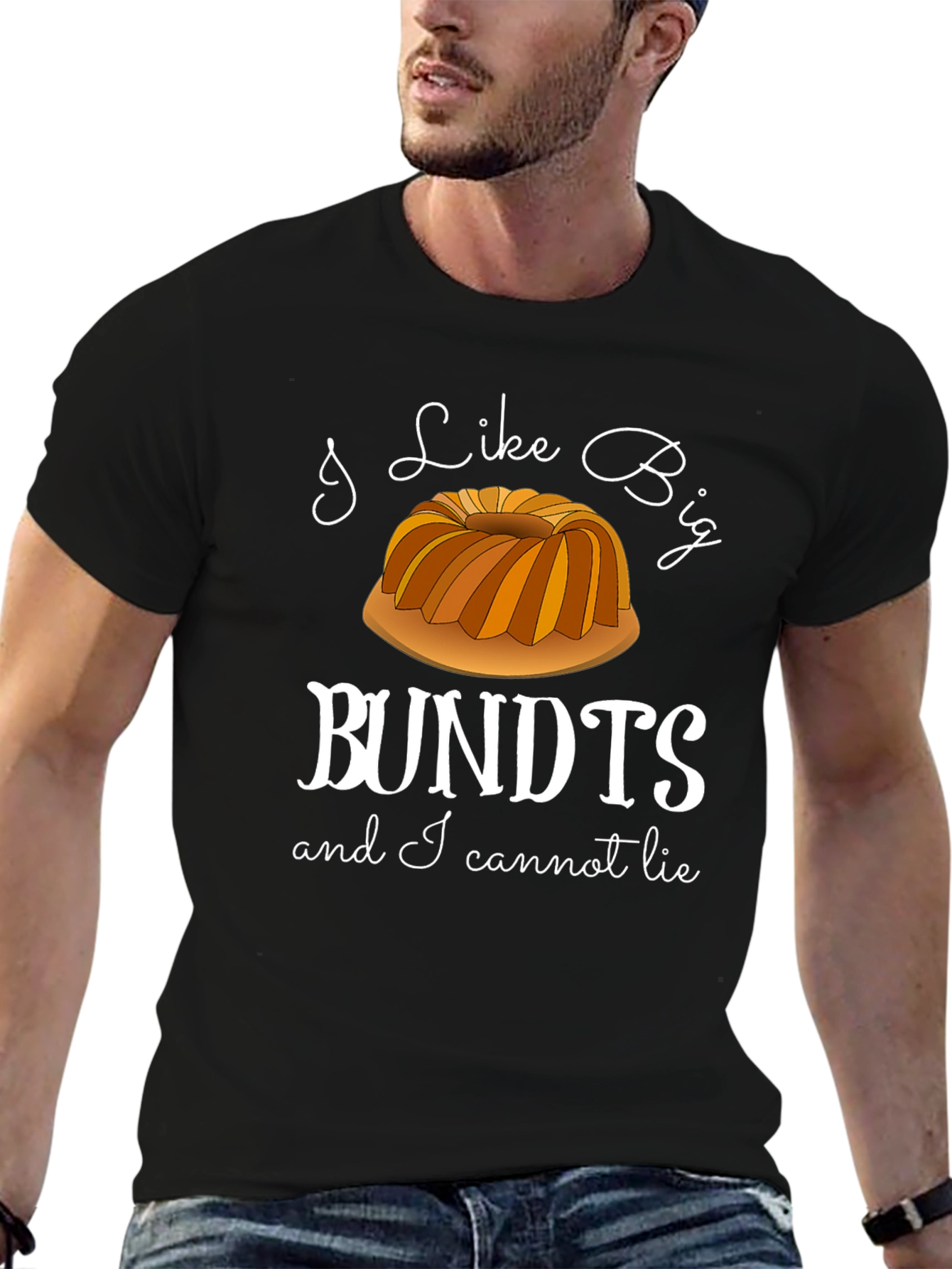 Black I Like Big Bundts T-Shirt - Funny Baker Tee view 6