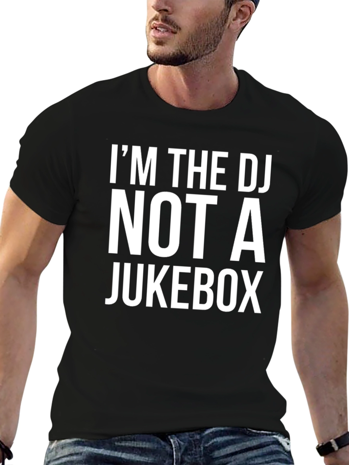 Black I'm The DJ Not A Jukebox Graphic Tee view 6