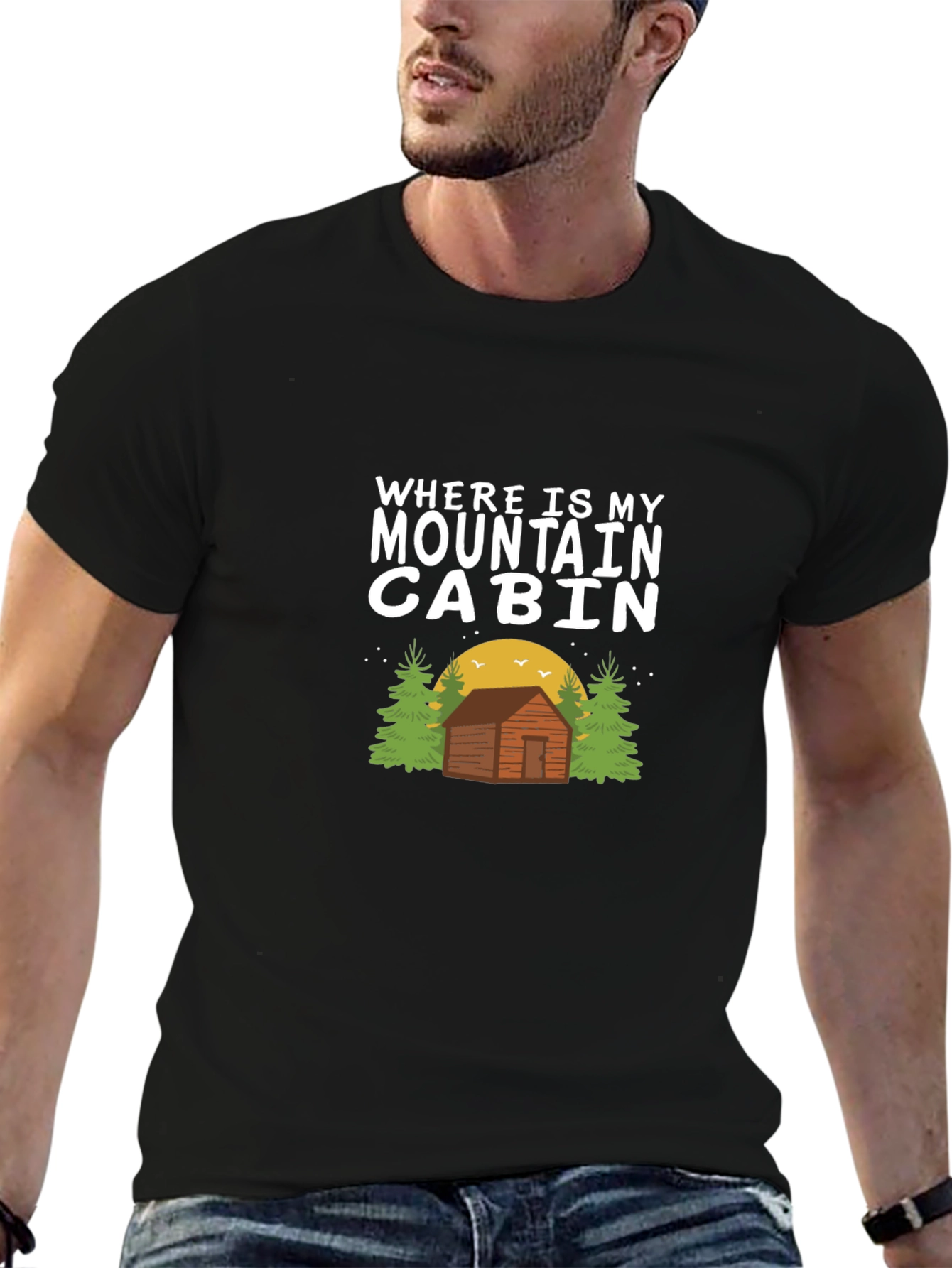 Black Mountain Cabin Graphic Tee view 6