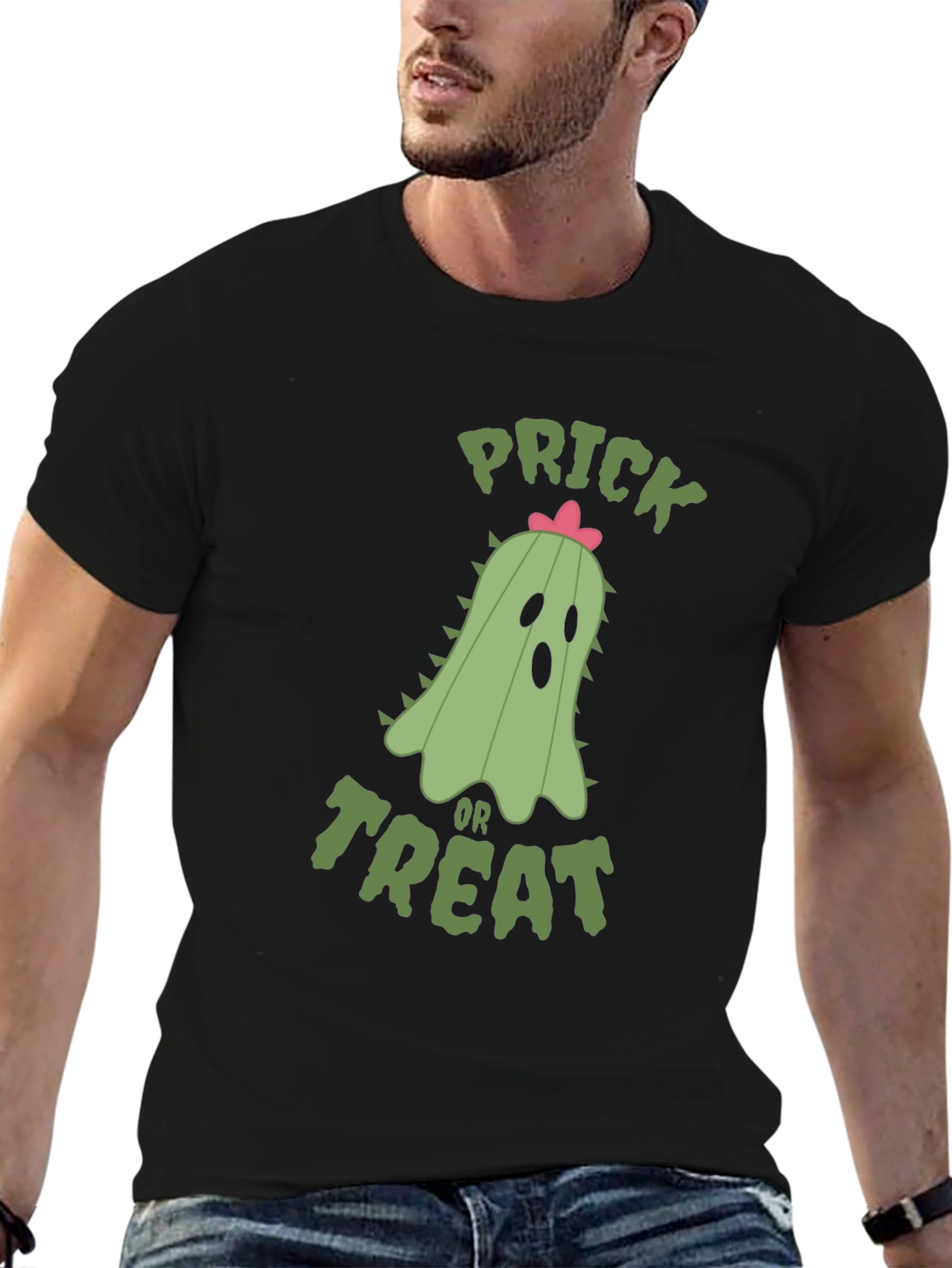 Black Prick or Treat Halloween T-Shirt view 6
