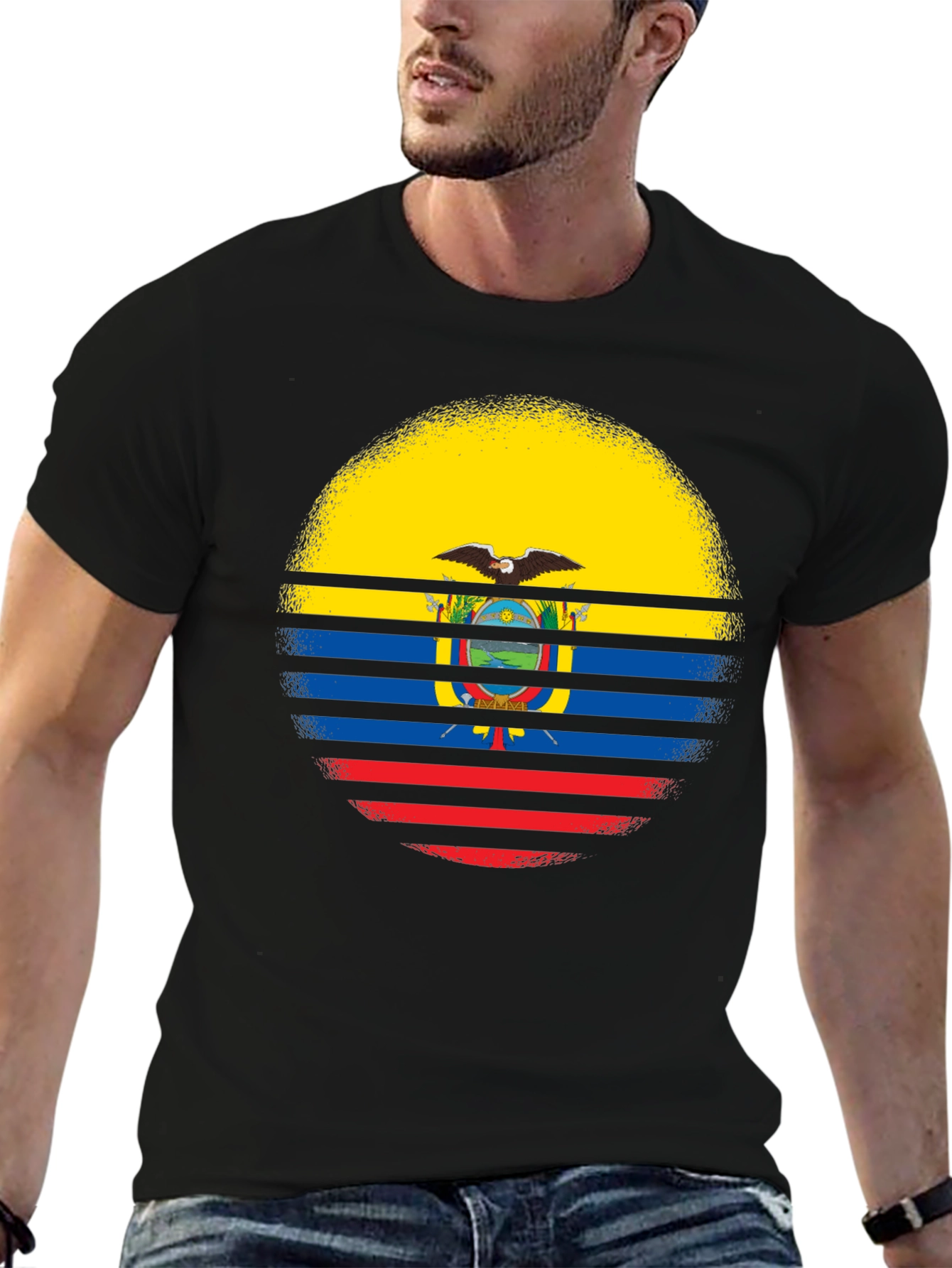 Ecuador Flag T-Shirt - Patriotic Graphic Tee - 6