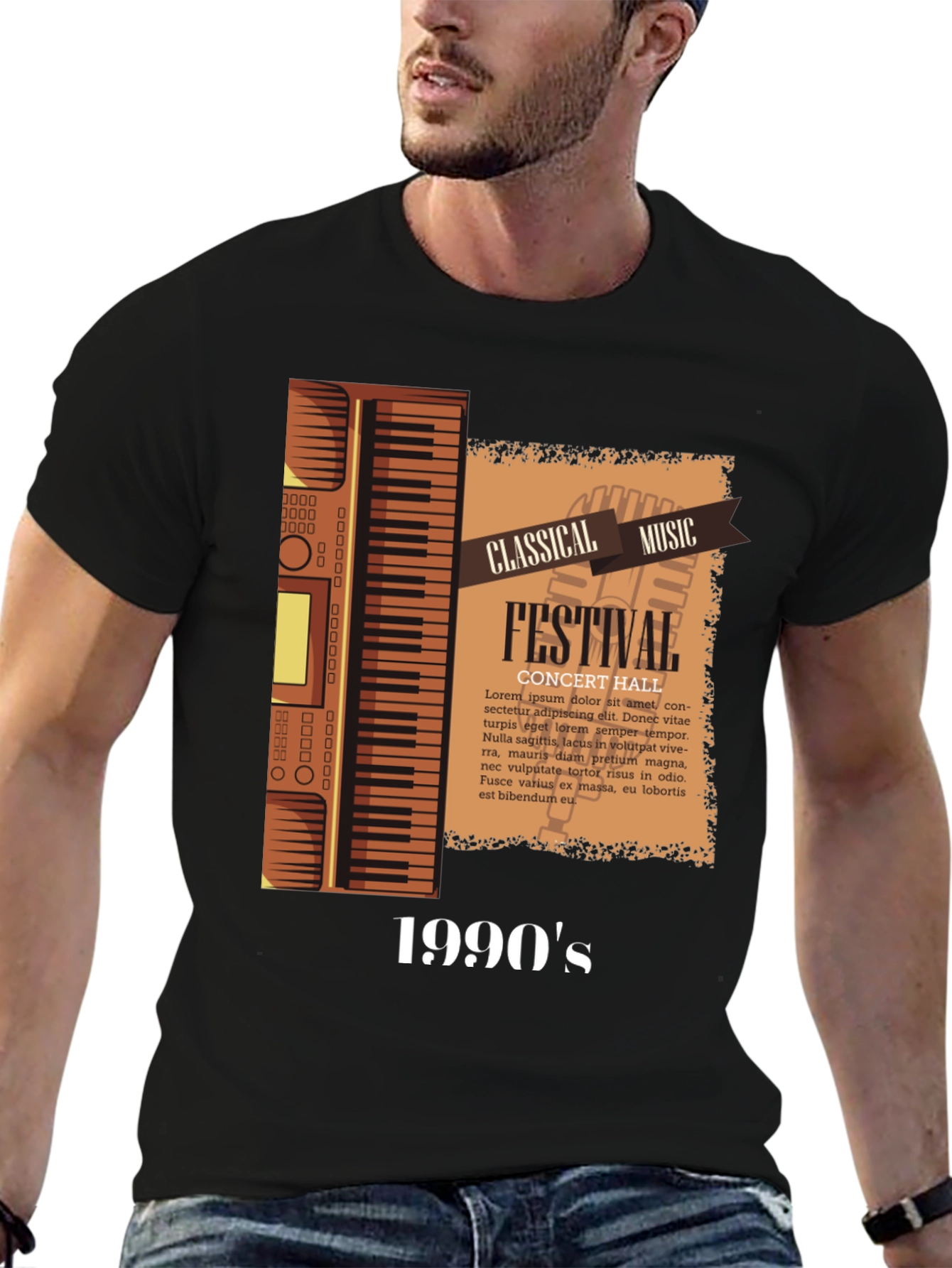 Black Classical Music Festival 1990's Graphic Tee view 6