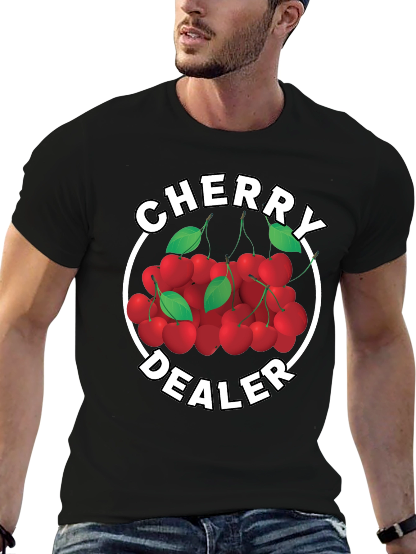 Black Cherry Dealer Graphic Tee - Premium Cotton Blend view 6