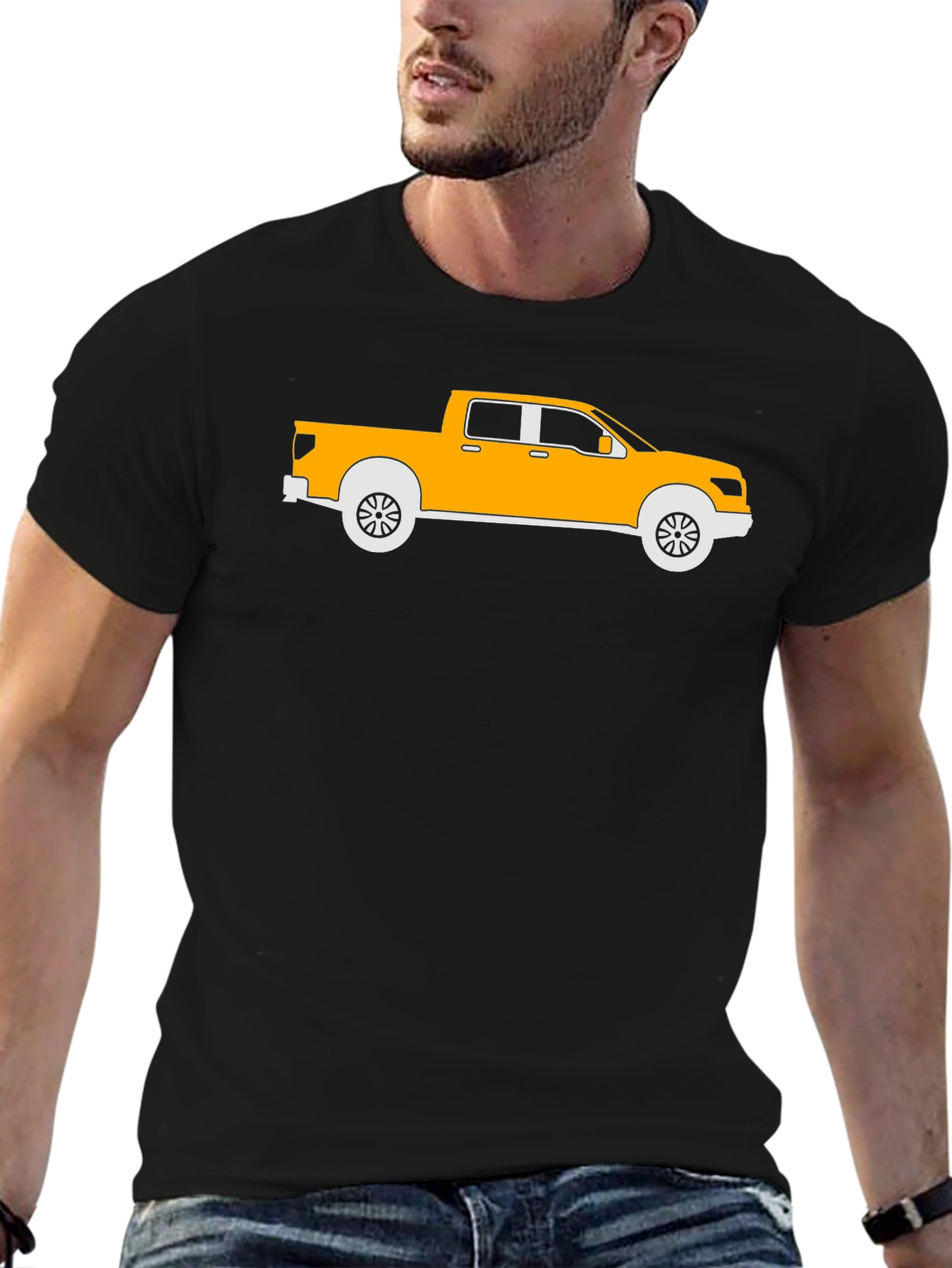 Truck Graphic Tee - Men's Black T-Shirt - 6