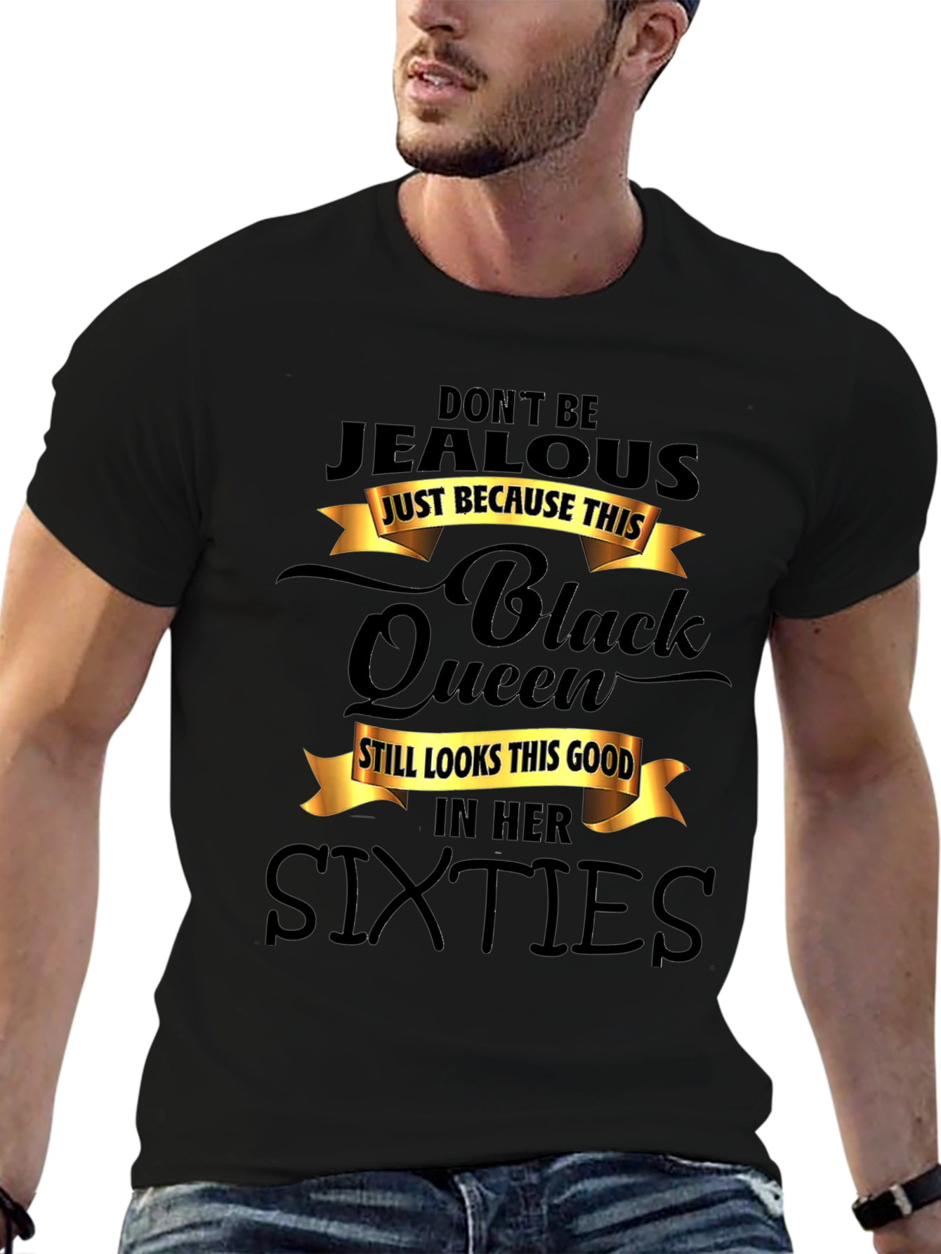 Black Black Queen Sixties T-Shirt - Don't Be Jealous view 6