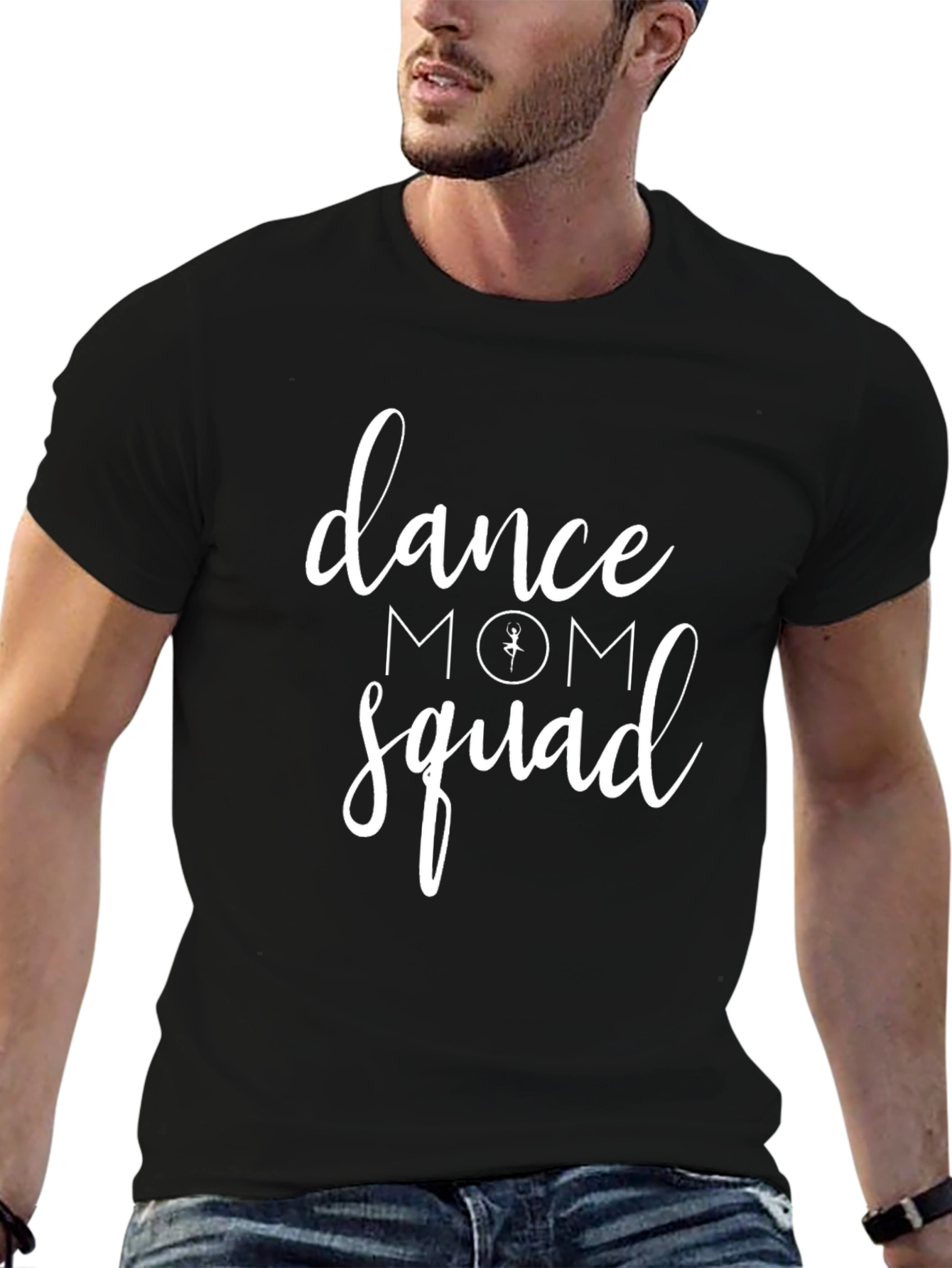 Black Dance Mom Squad Graphic Tee - Black view 6