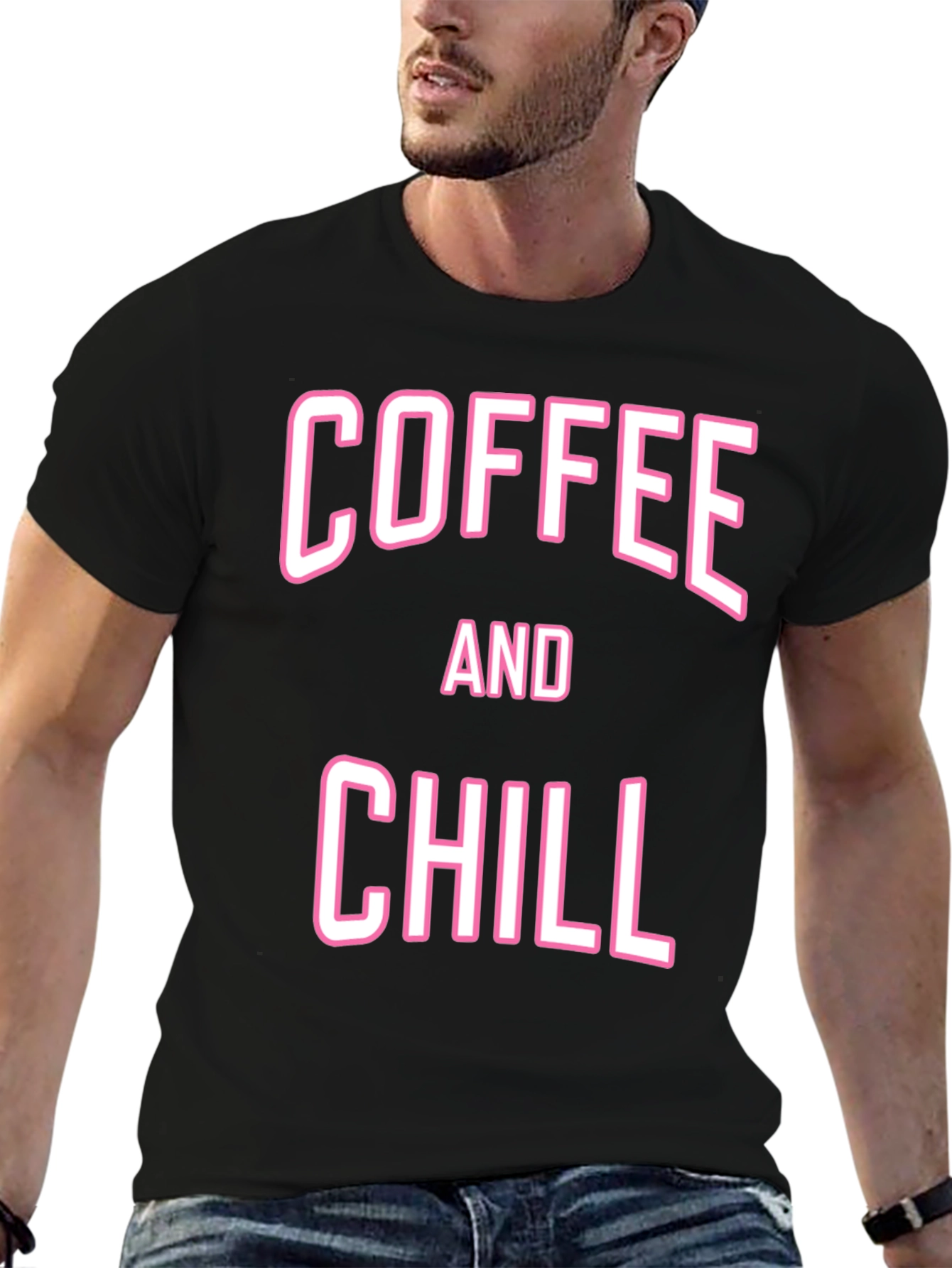 Black Coffee and Chill Graphic T-Shirt view 6