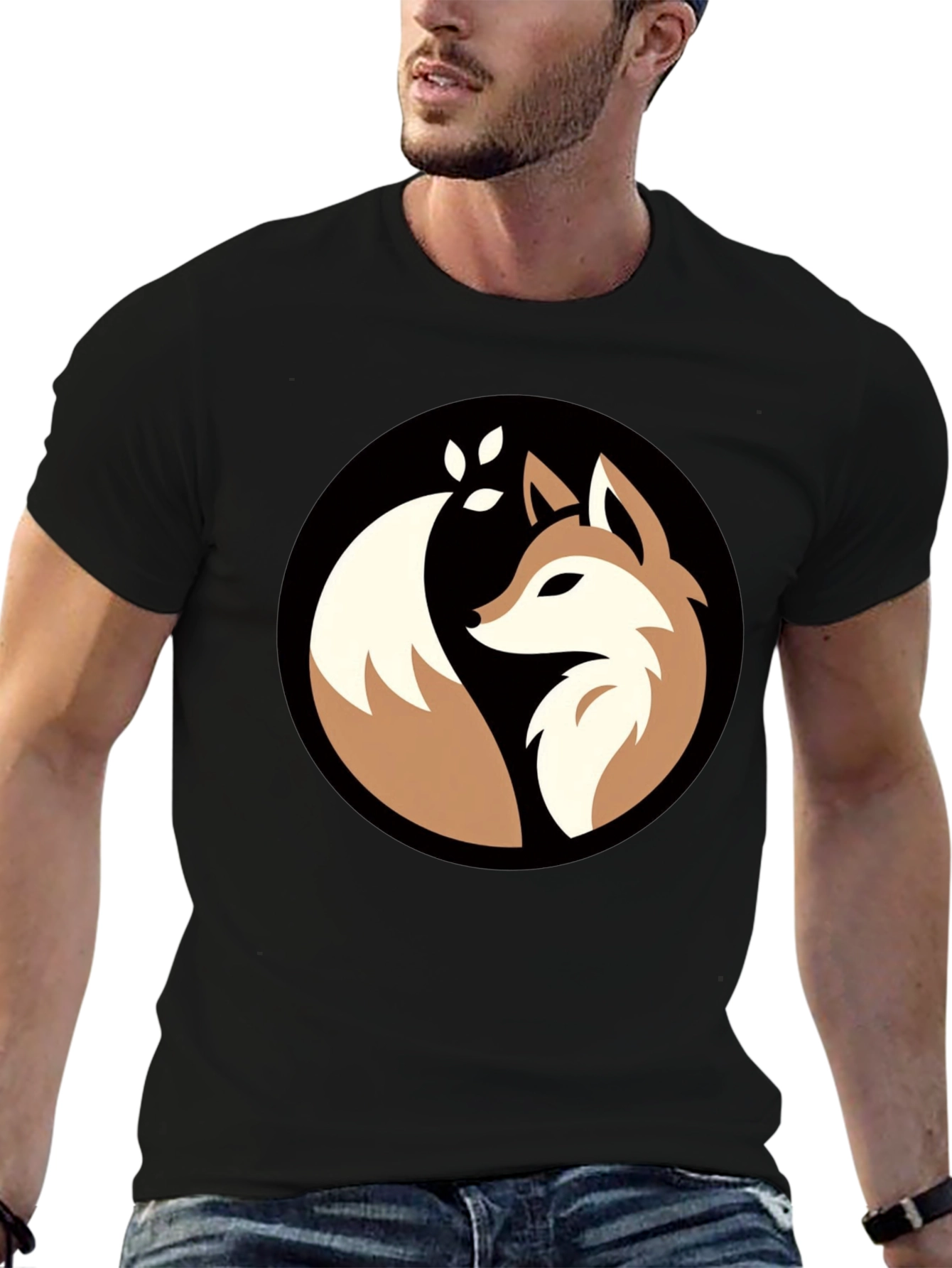 Black Fox Graphic Tee - Stylish & Unique Design view 6