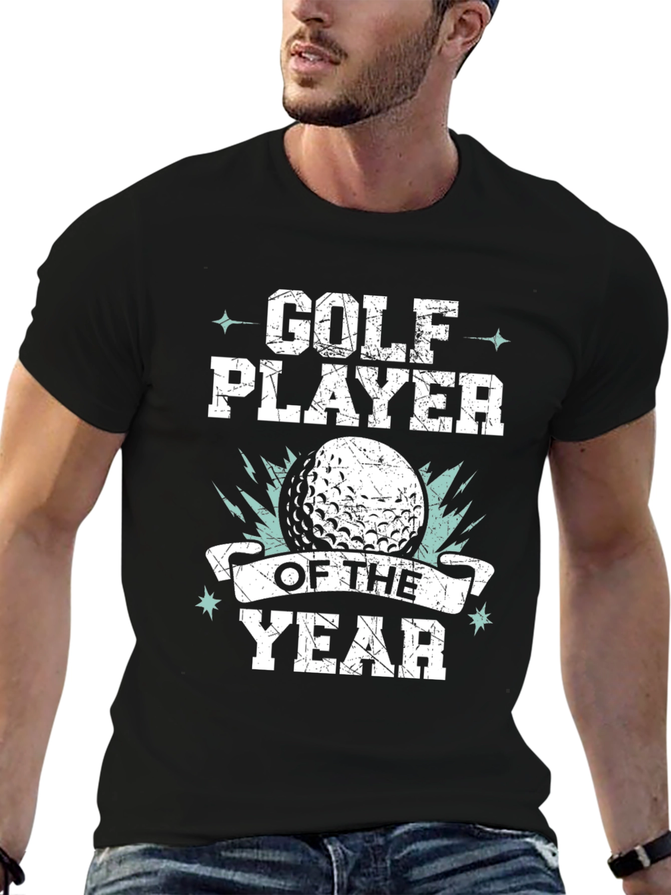 Black Golf Player of the Year T-Shirt view 6