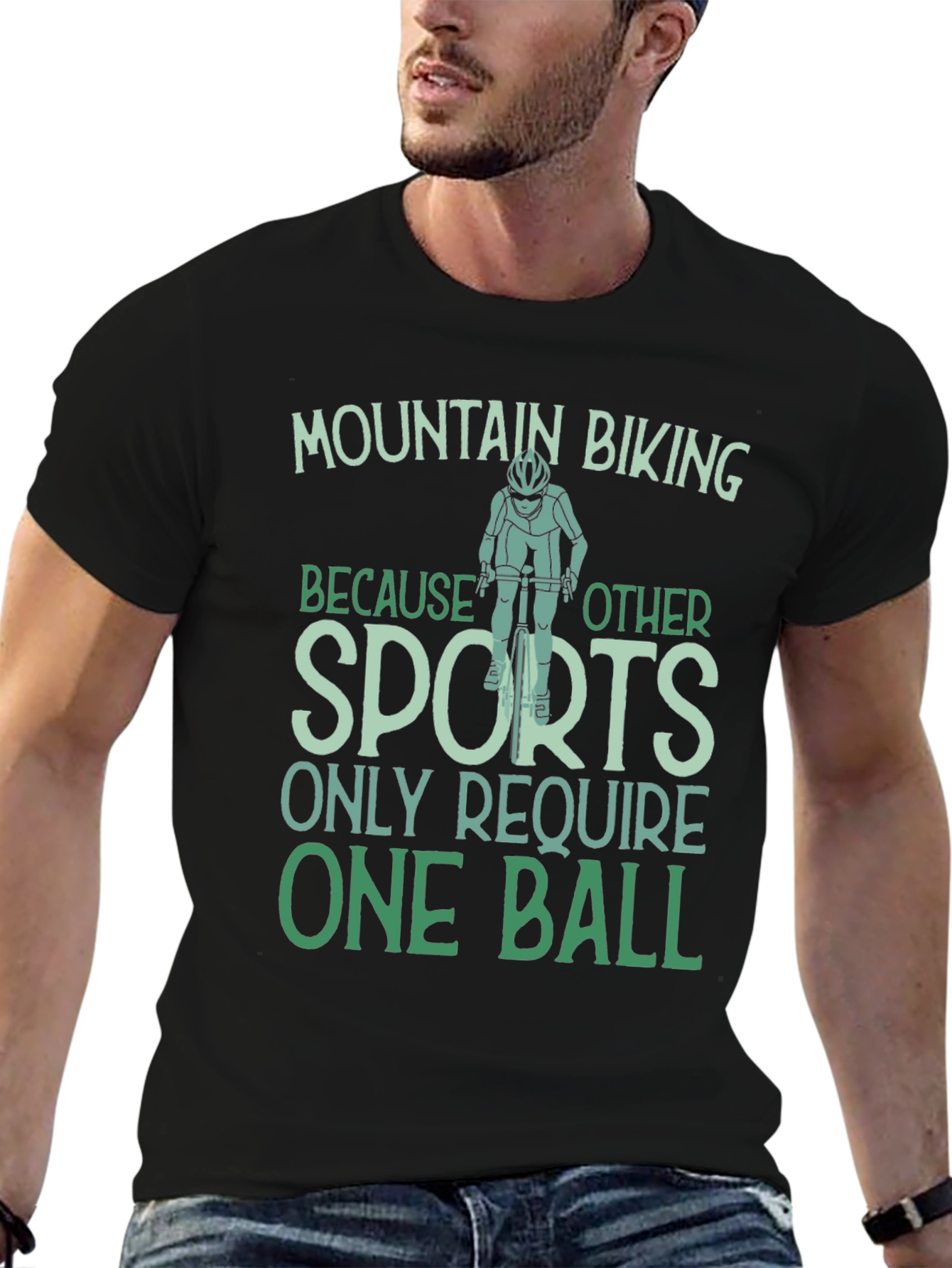Black Mountain Biking One Ball T-Shirt view 6