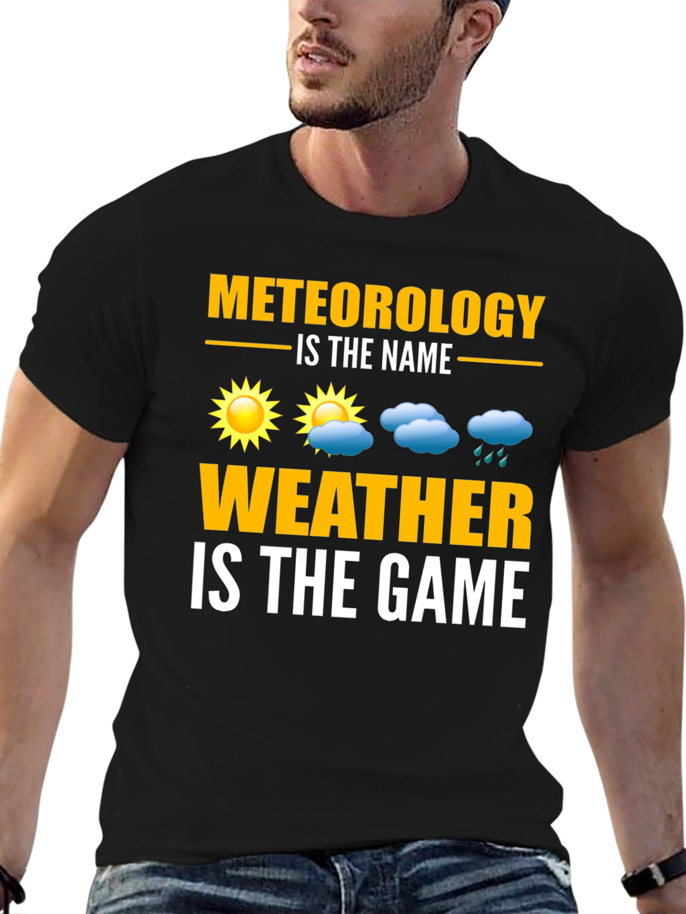 Black Meteorology Weather T-Shirt - Science Pun Tee view 6
