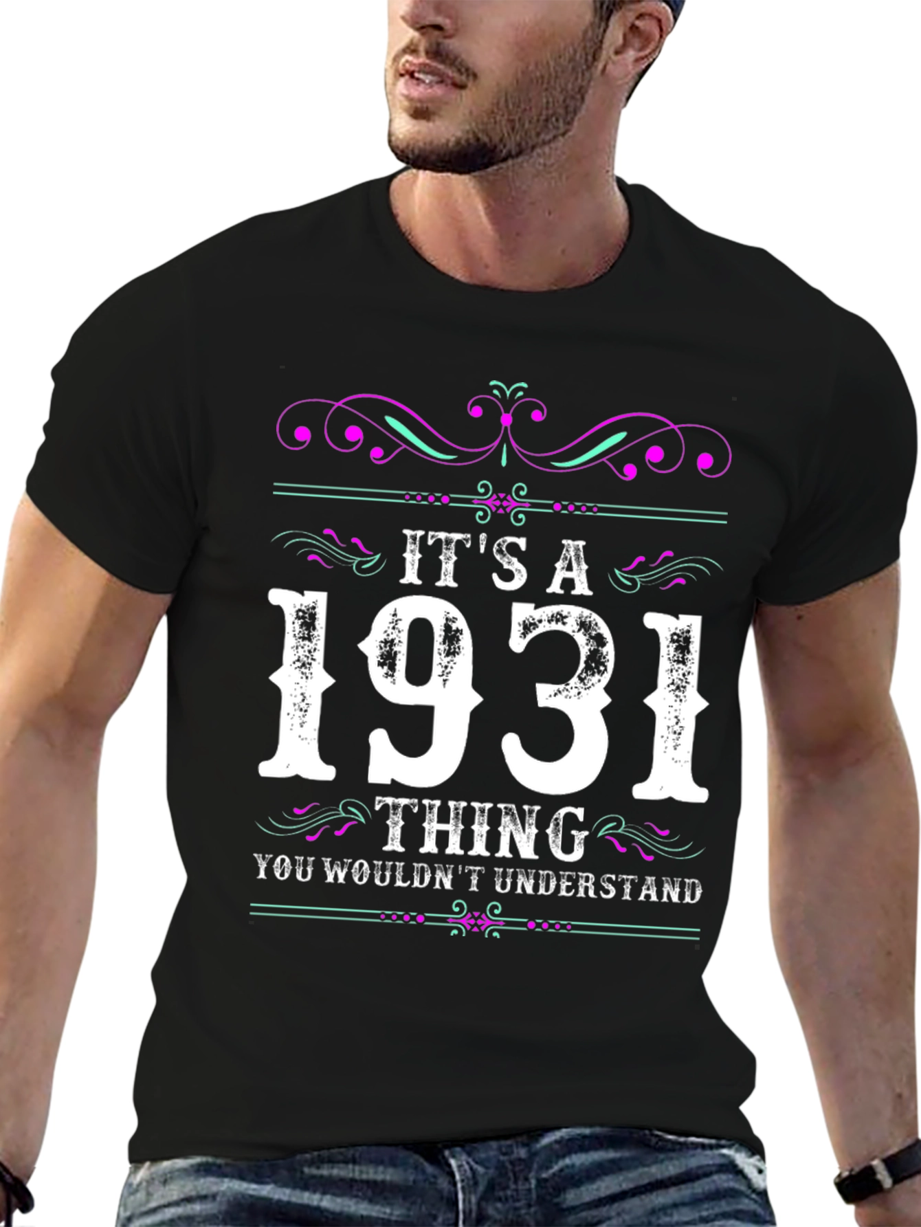 Black It's A 1931 Thing T-Shirt view 6