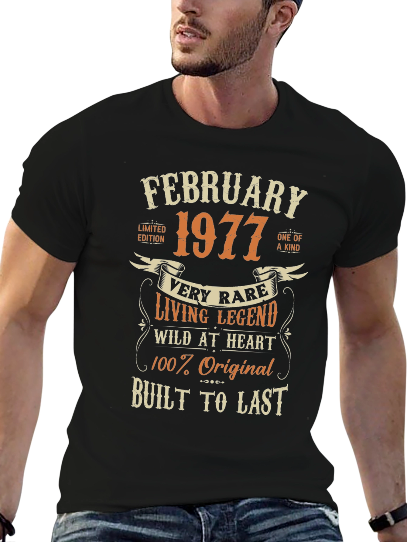Black February 1977 Living Legend Graphic T-Shirt view 6