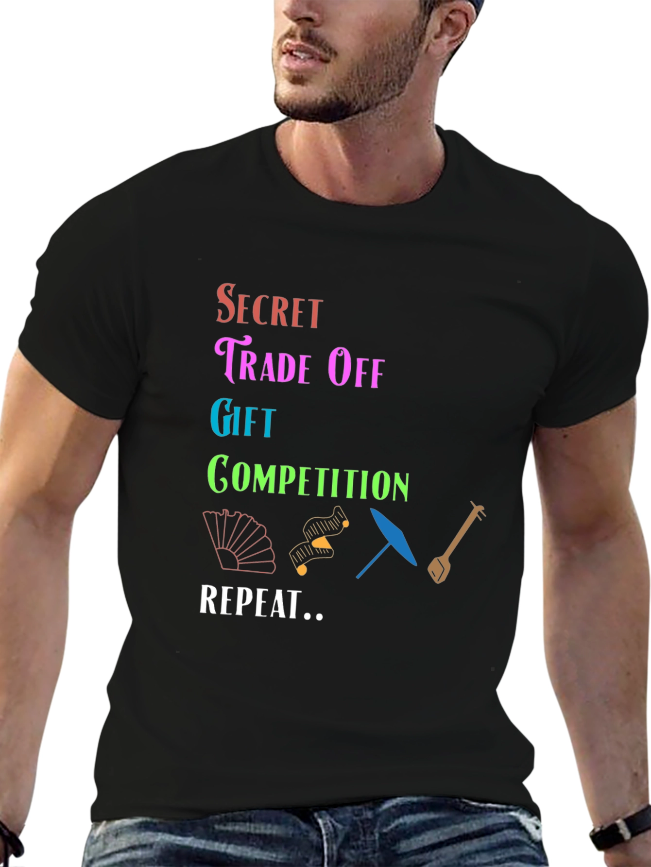 Black Secret Trade Off T-Shirt Gift Competition Repeat view 6