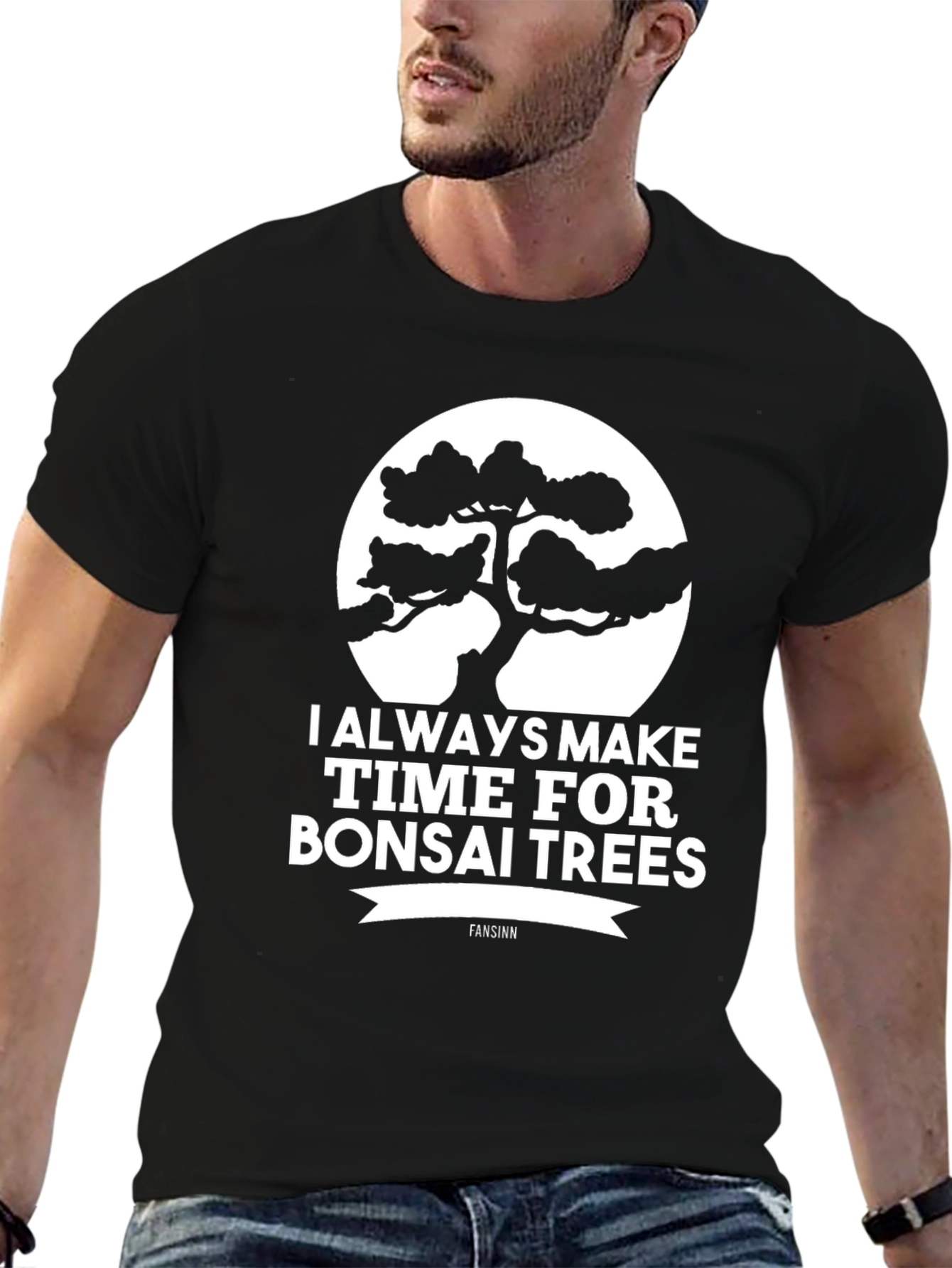 Black Bonsai Tree T-Shirt - Always Make Time view 6