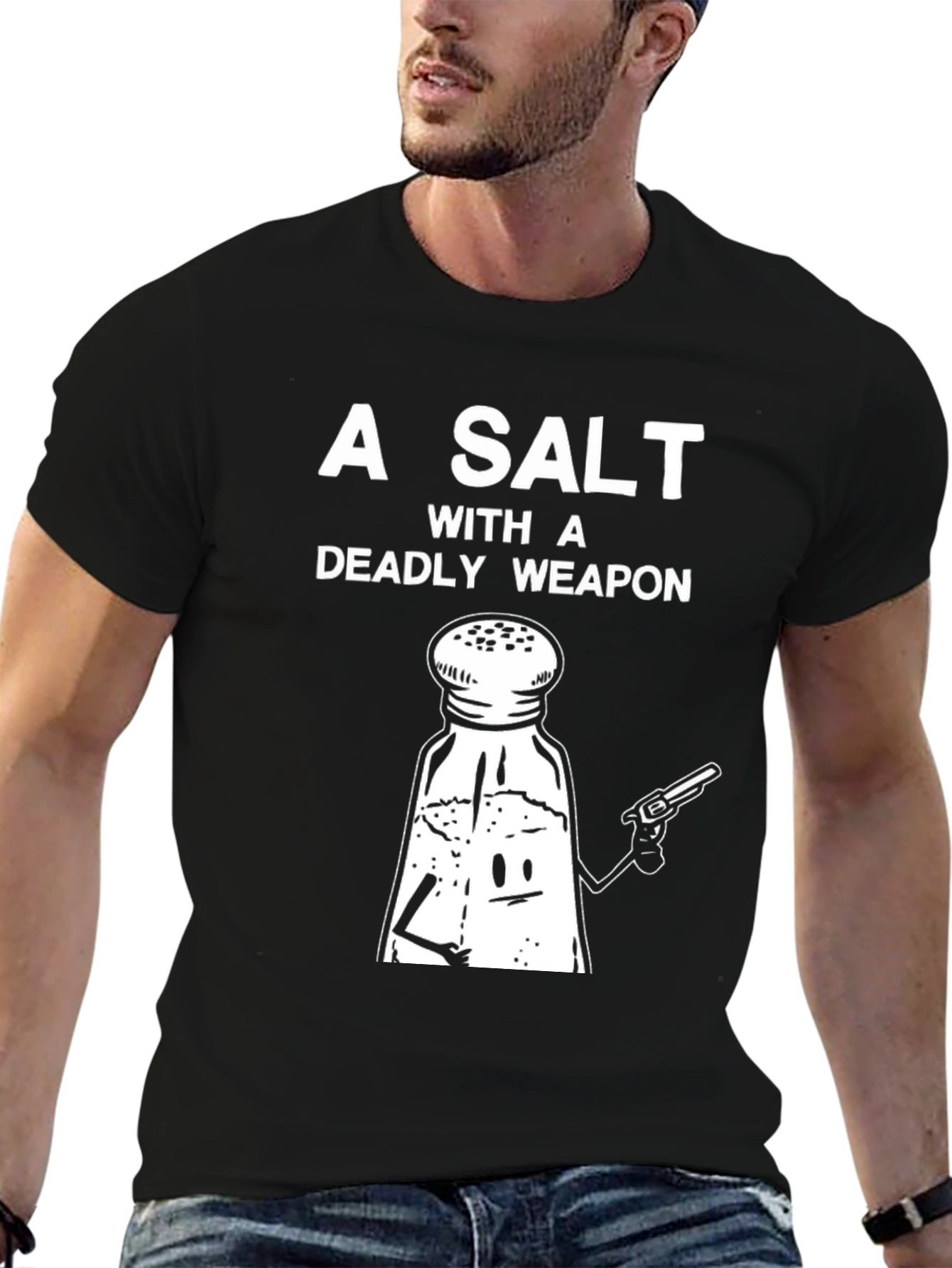 Black A Salt with a Deadly Weapon Graphic Tee view 6