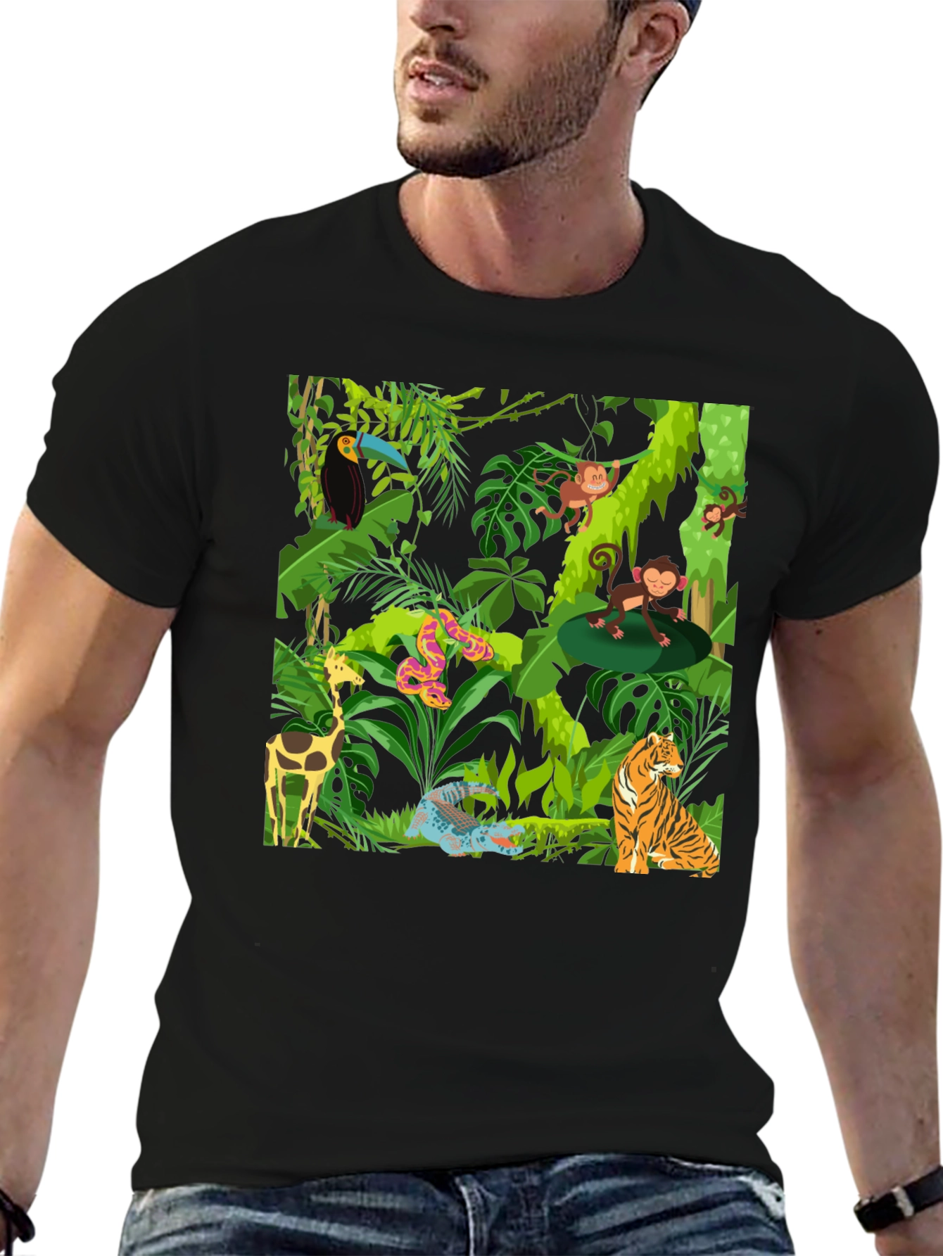 Black Jungle Adventure T-Shirt view 6