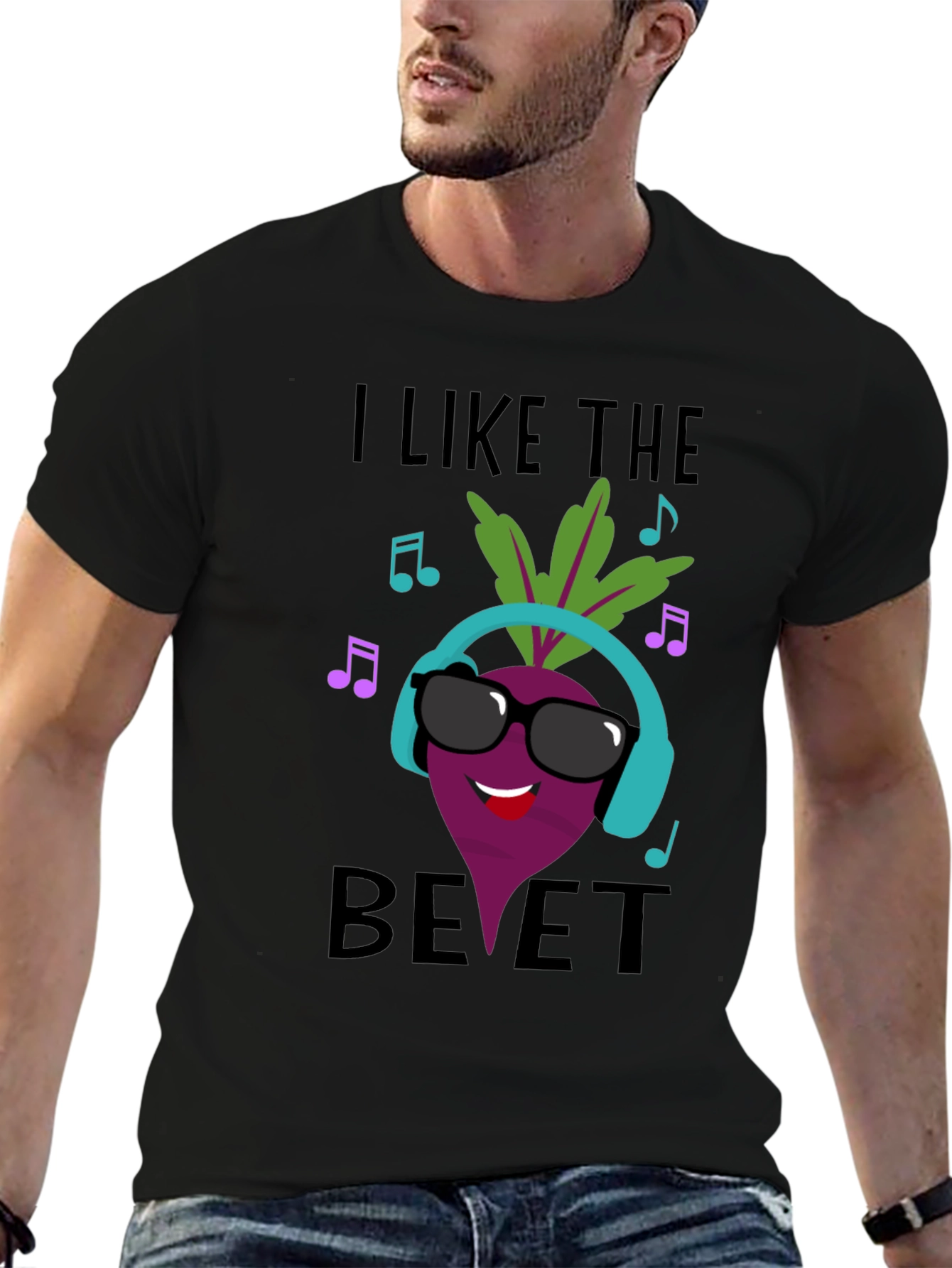 Black I Like The Beet T-Shirt view 6