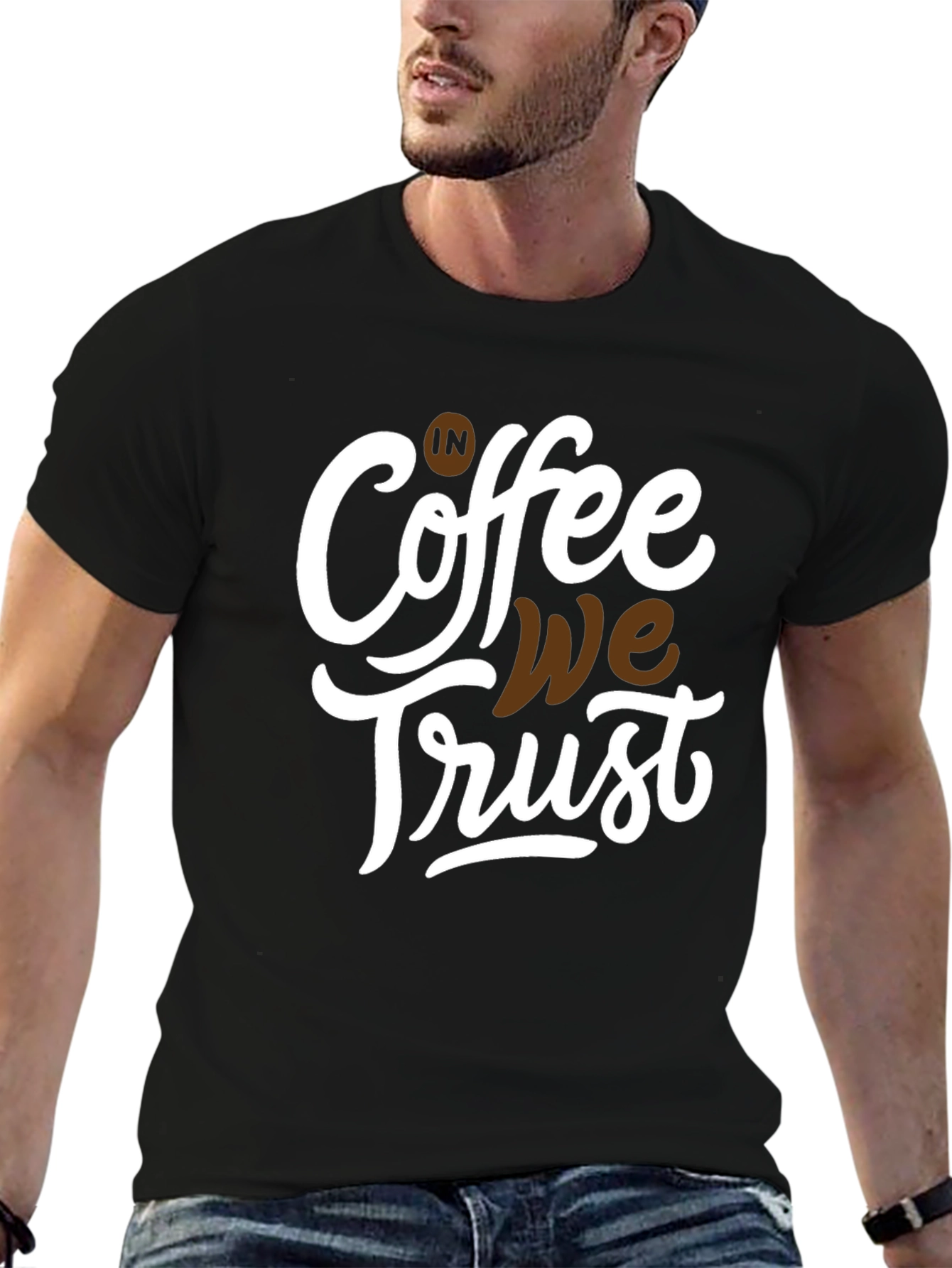 Black Coffee We Trust Graphic Tee - Black view 6