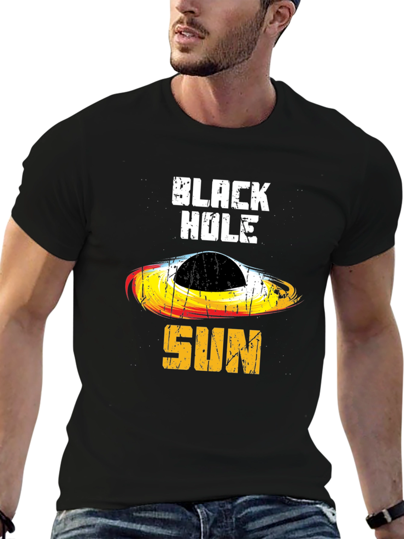 Black Black Hole Sun Graphic Tee view 6