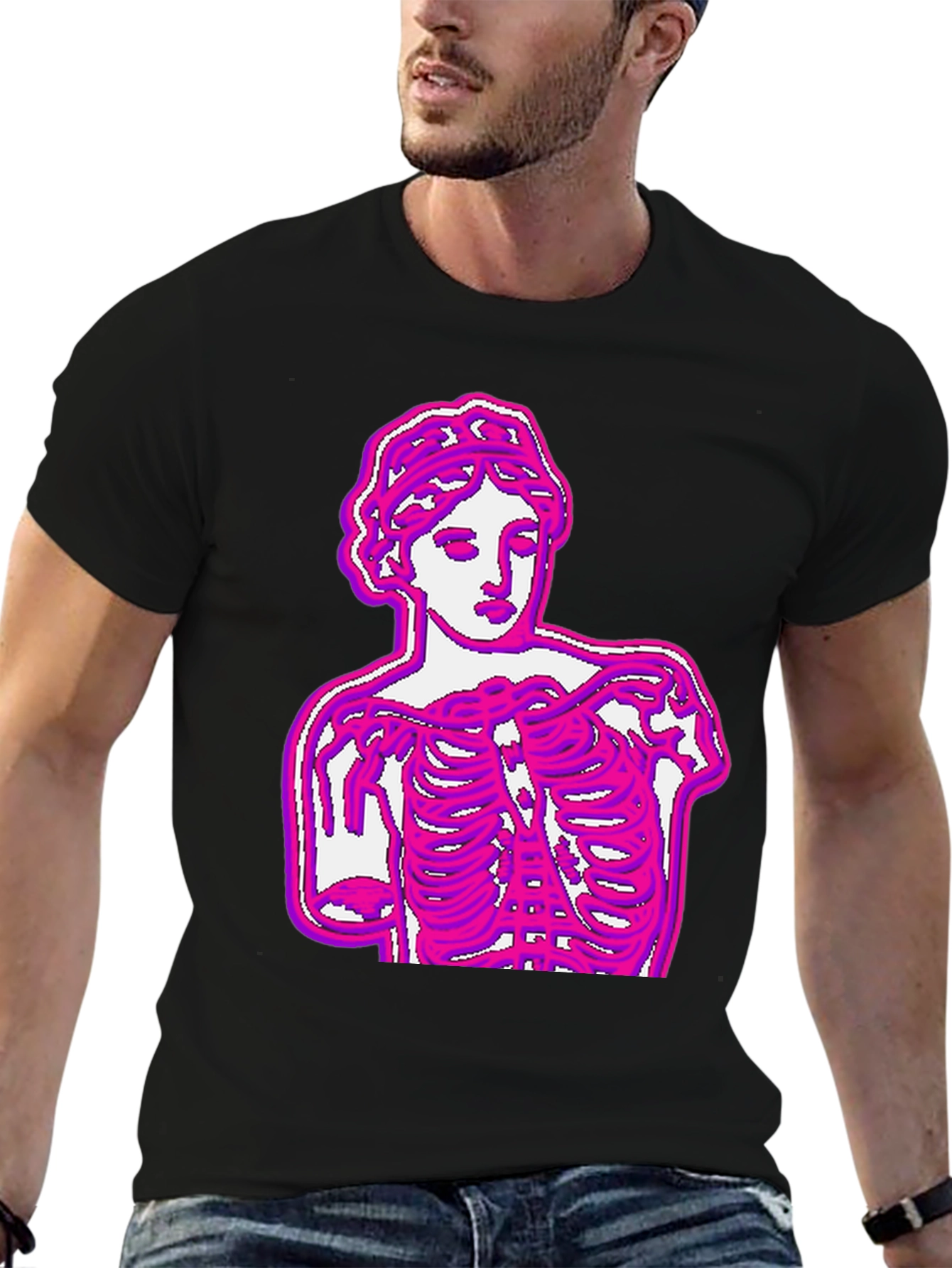 Black Venus Anatomy T-Shirt - Unique Graphic Tee view 6