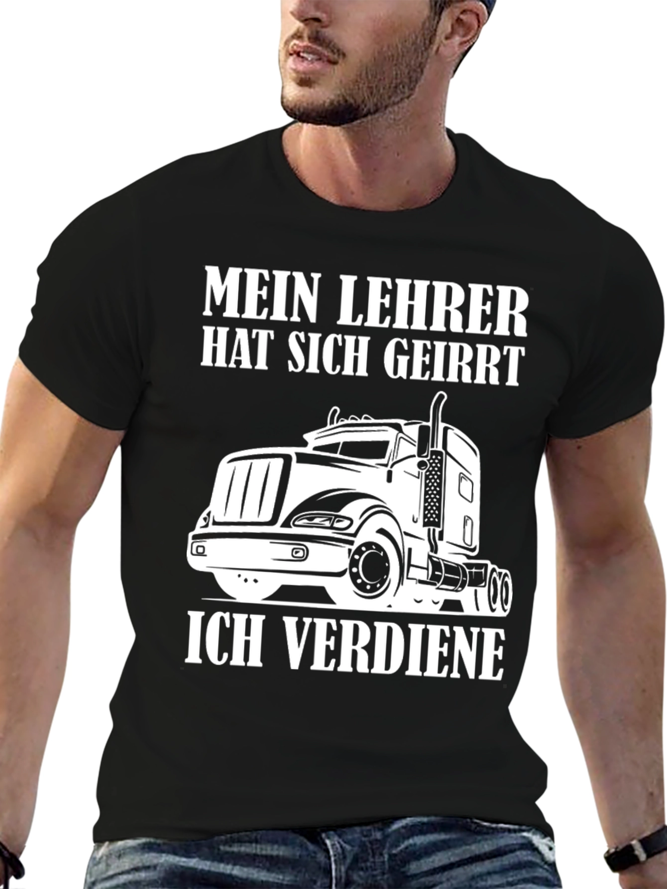 Black Truck Driver T-Shirt - Mein Lehrer Hat Sich Geirrt view 6