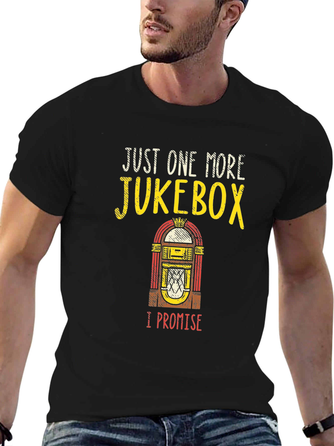 Black Just One More Jukebox T-Shirt view 6