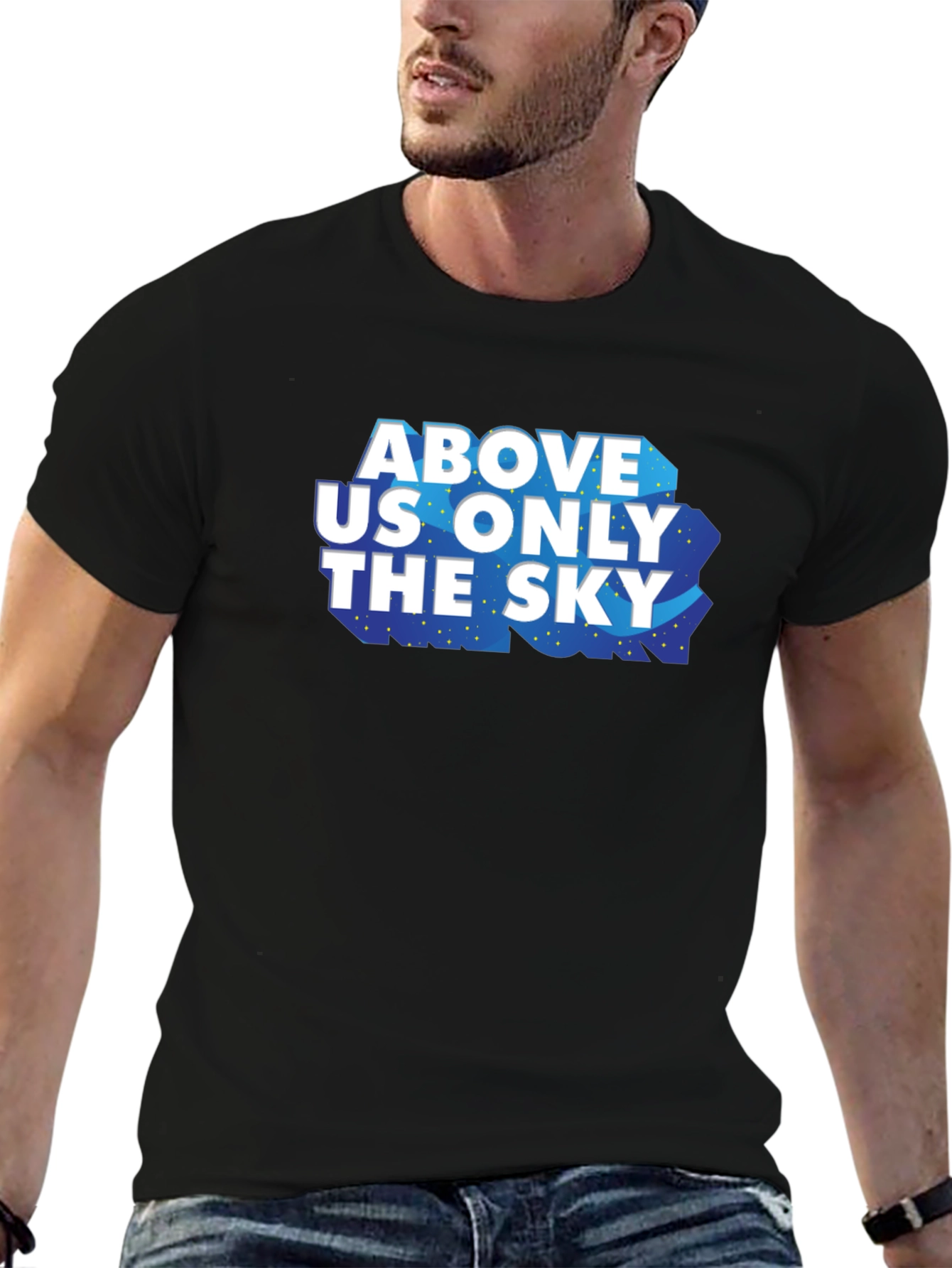 Black Above Us Only The Sky Graphic Tee view 6