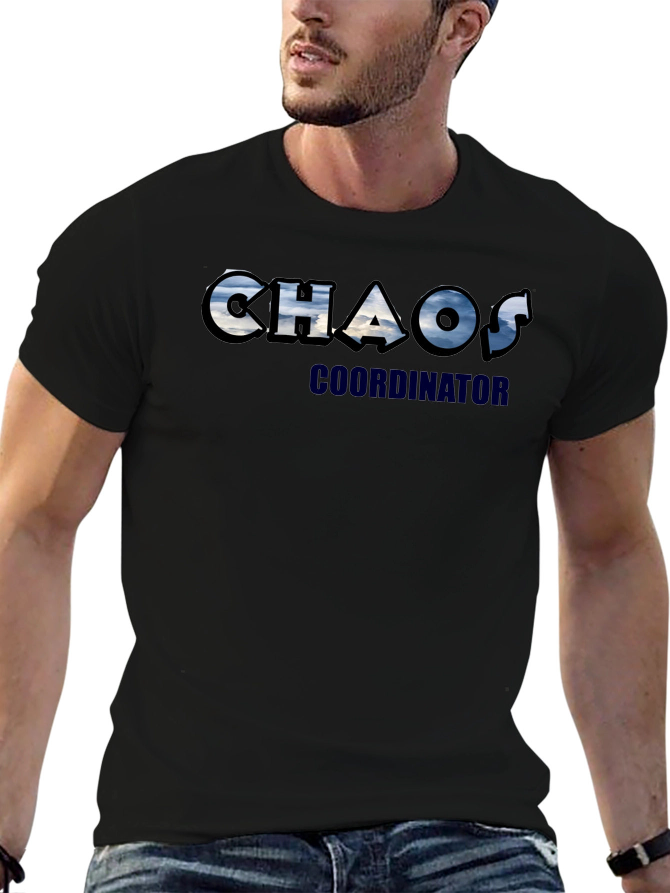 Black Chaos Coordinator T-Shirt Funny Job Tee view 6