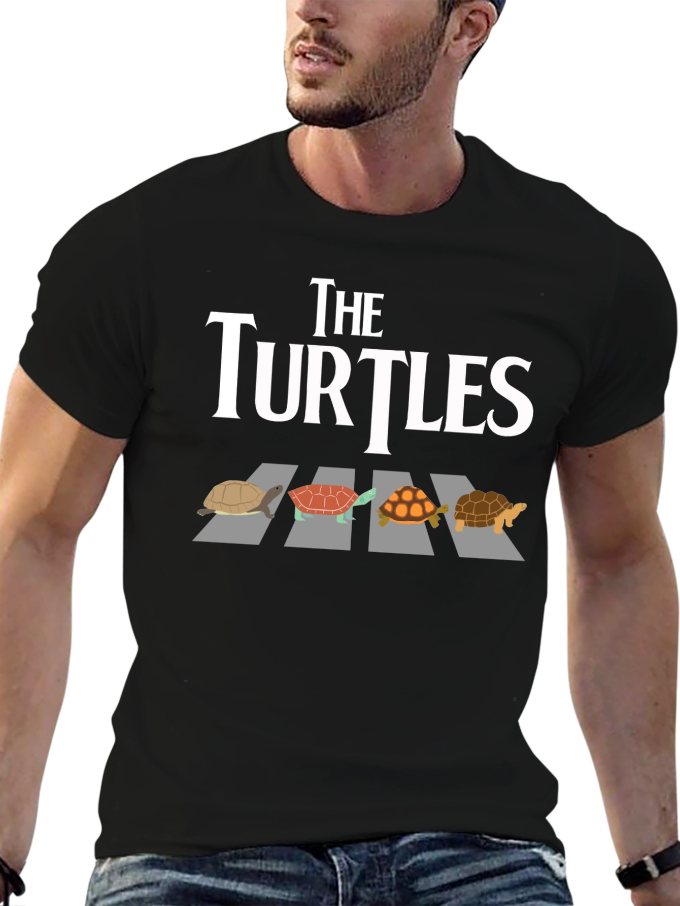 Black The Turtles Graphic T-Shirt view 6
