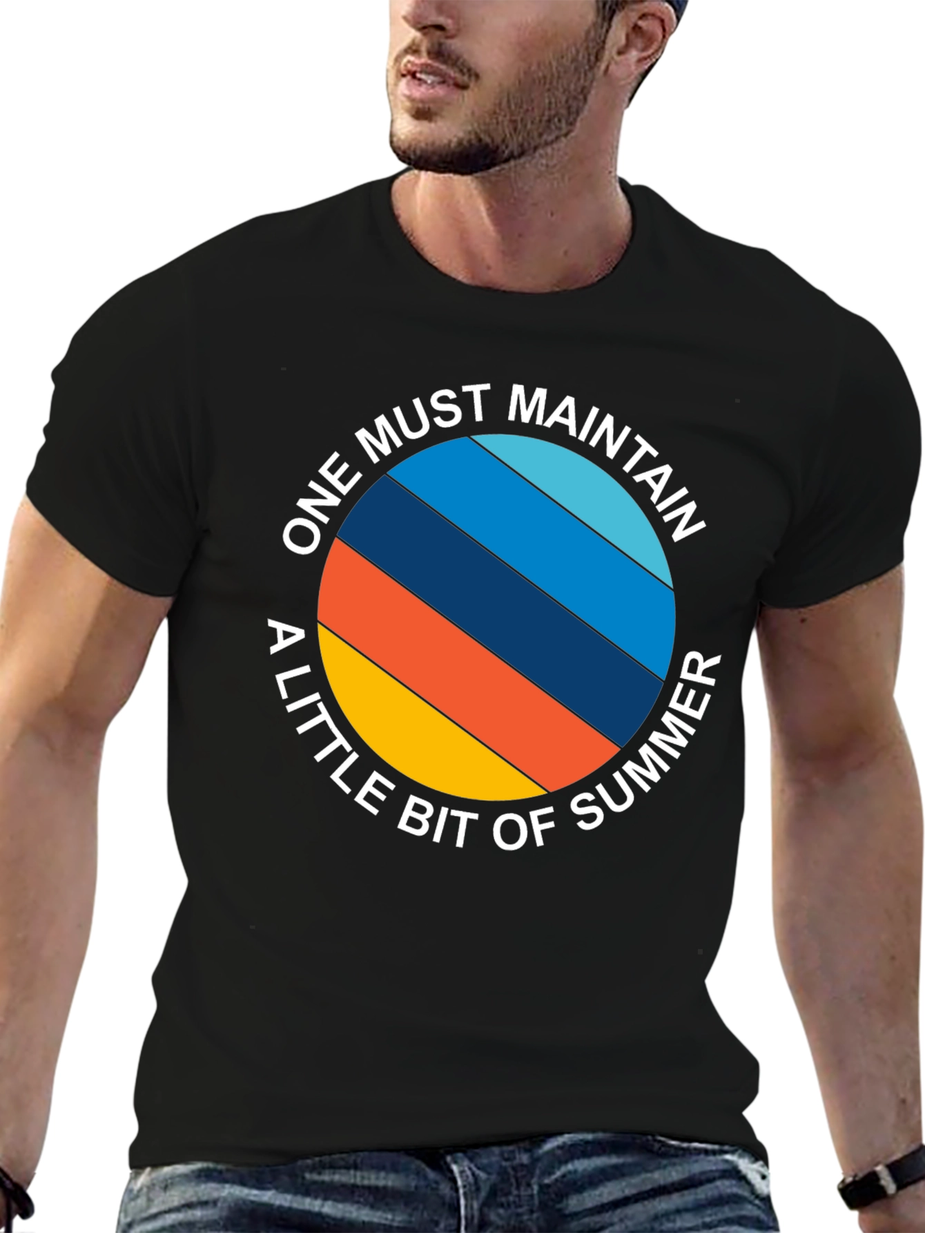 Black Maintain Summer Black T-Shirt view 6