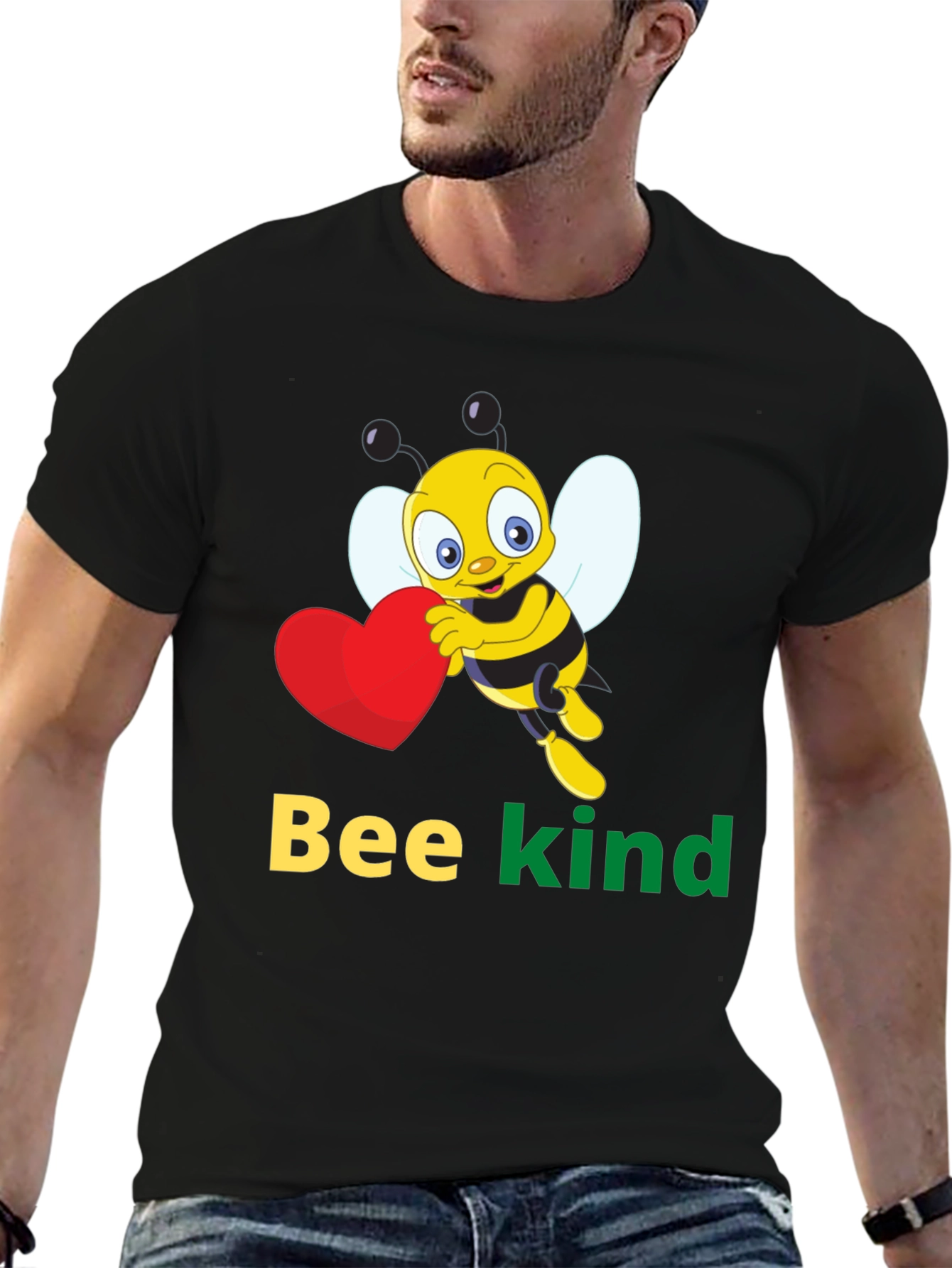 Black Bee Kind Graphic T-Shirt view 6