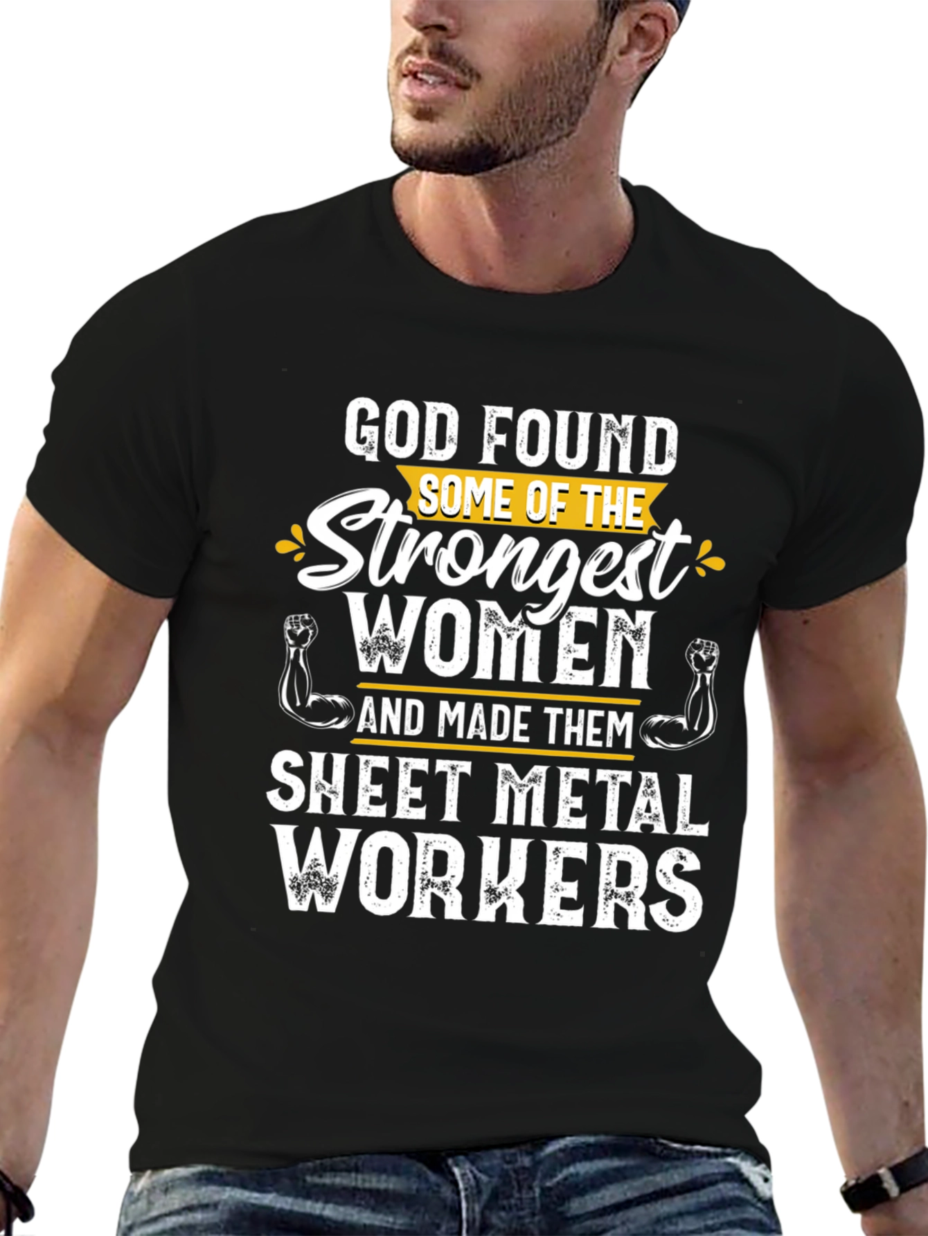 Strong Women Sheet Metal Worker Graphic T-Shirt - 6