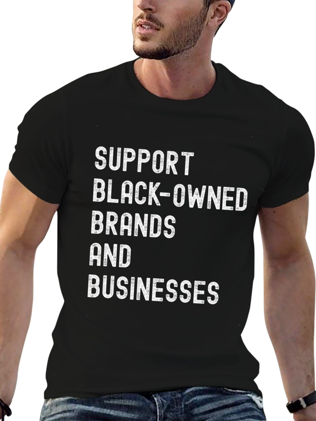 Black Support Black-Owned T-Shirt view 6