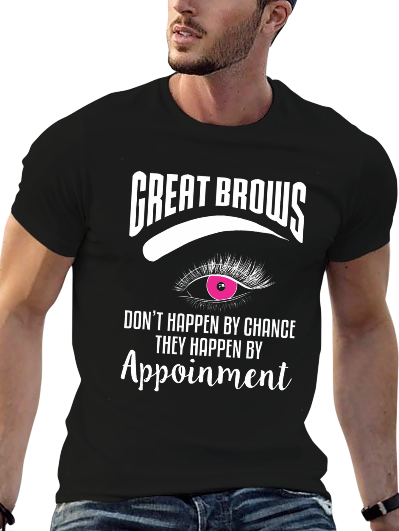 Black Great Brows Appointment T-Shirt view 6